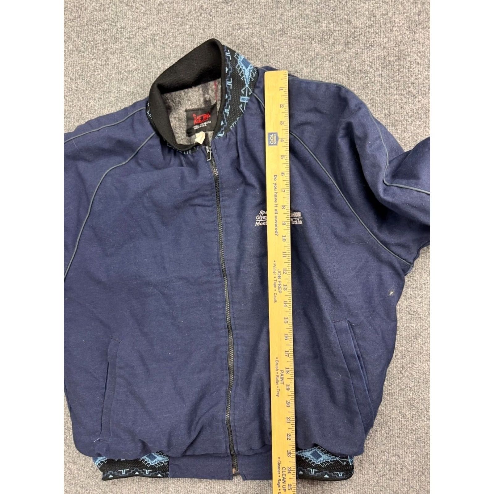 CO VINTAGE Kyta Make Co Jacket Mens XL Blue Blanket Lined Full Zip Work Coat Shirt Size US XL / EU 56 / 4 - 6 Thumbnail