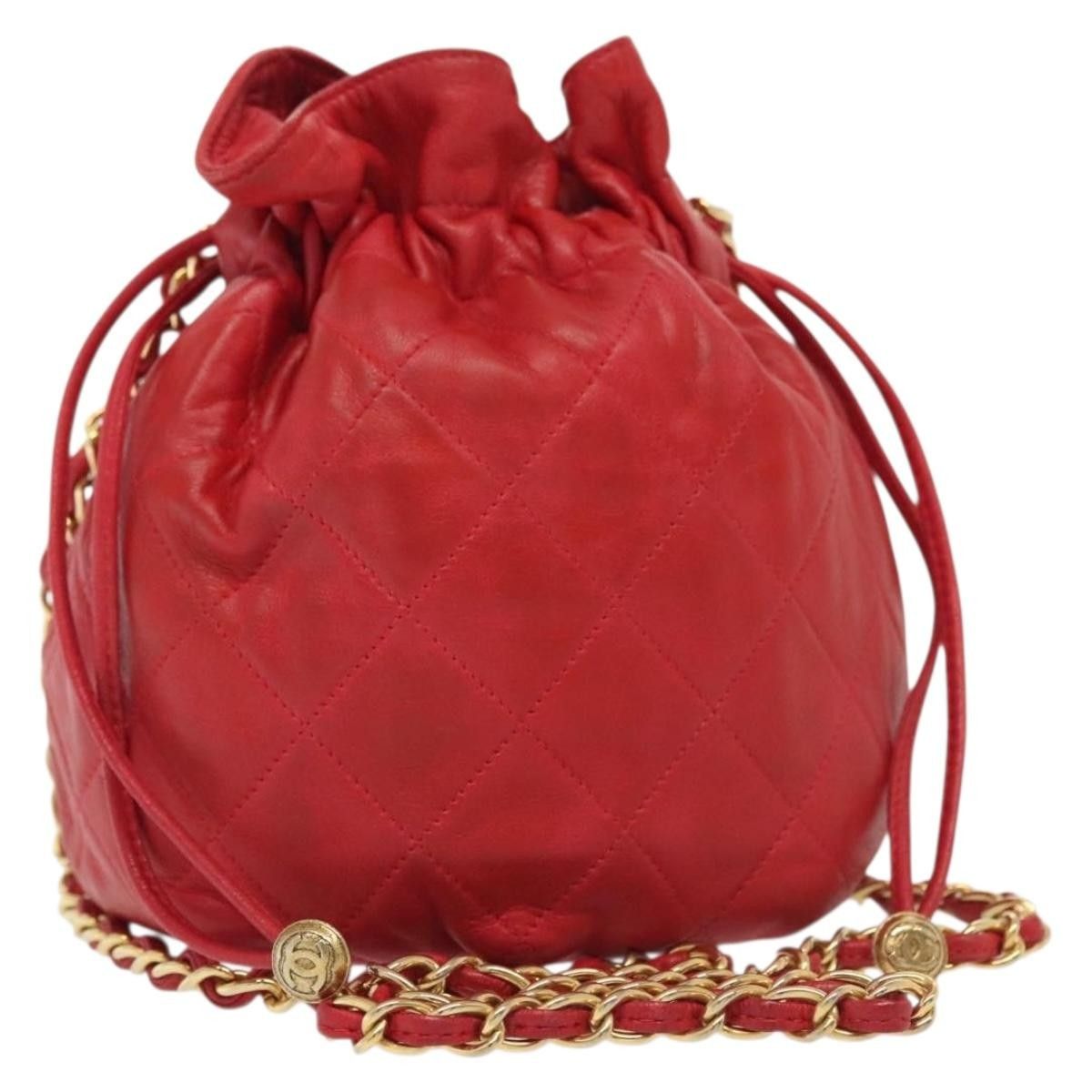 Chanel Chanel Drawstring Bucket Bag Lambskin Size ONE SIZE - 1 Thumbnail