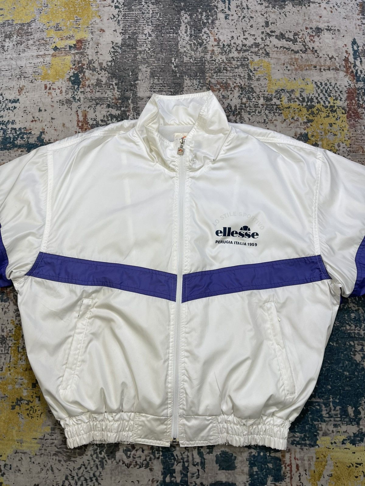 Ellesse Vintage Ellesse Perugia Italia 1959 Windbreaker Jacket Size US L / EU 52-54 / 3 - 3 Thumbnail