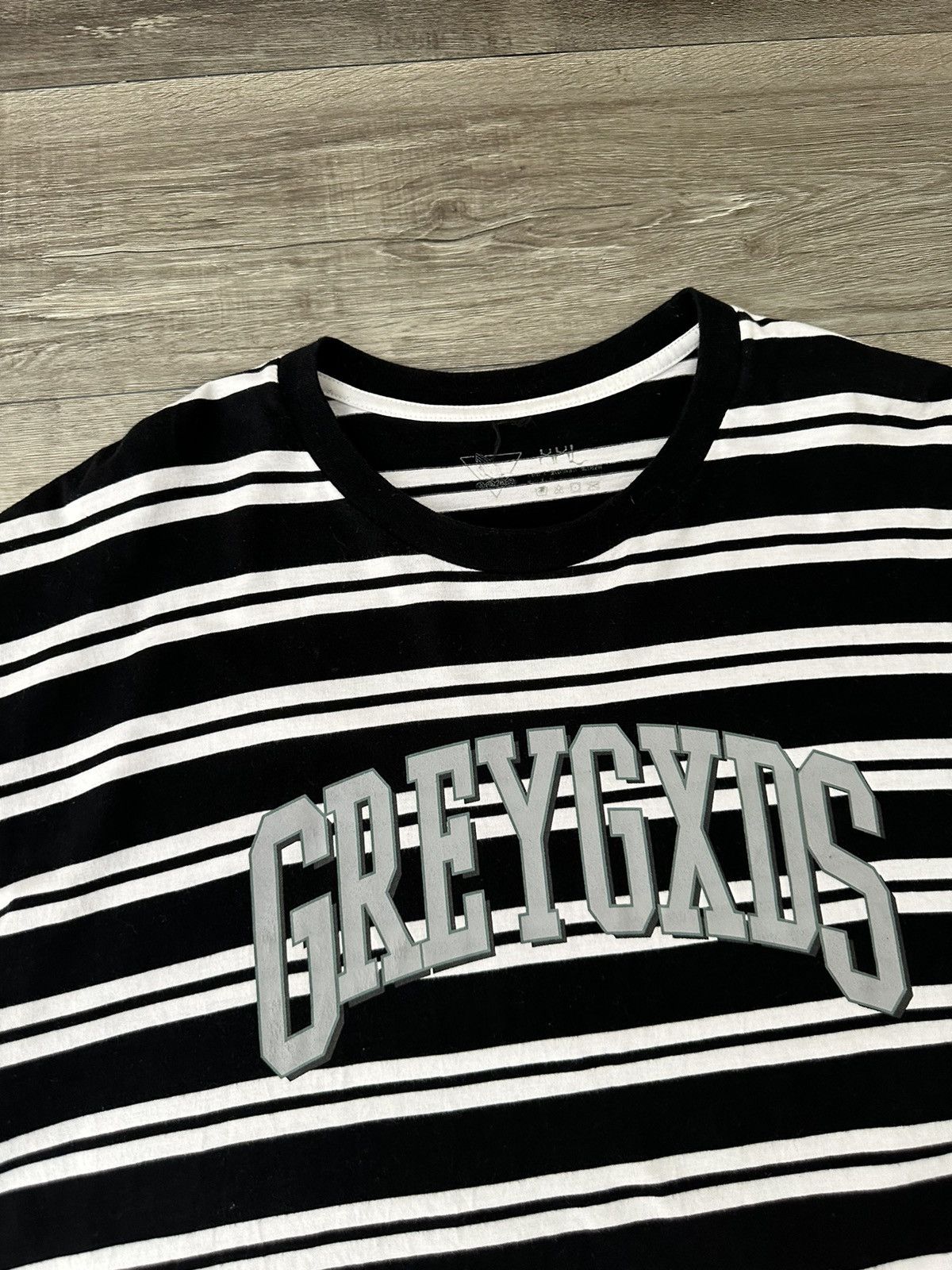 G59 Records RARE GREYGXDS Grey Gxds Black White Striped Logo Tee XXL 2XL Size US XXL / EU 58 / 5 - 3 Thumbnail