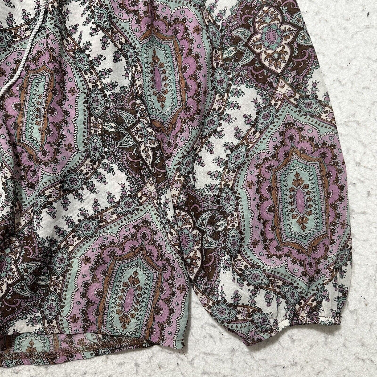 Wrangler Wrangler Large Lightweight Blouse Ornate Patterned Colorful Size L / US 10 / IT 46 - 5 Thumbnail