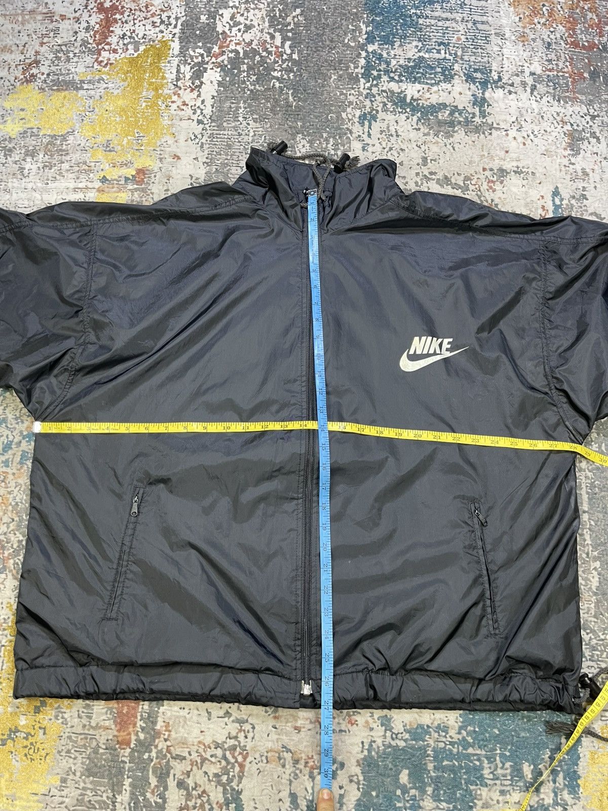 Nike Vintage 90s Nike Big Swoosh Windbreaker Jacket Size US L / EU 52-54 / 3 - 11 Thumbnail