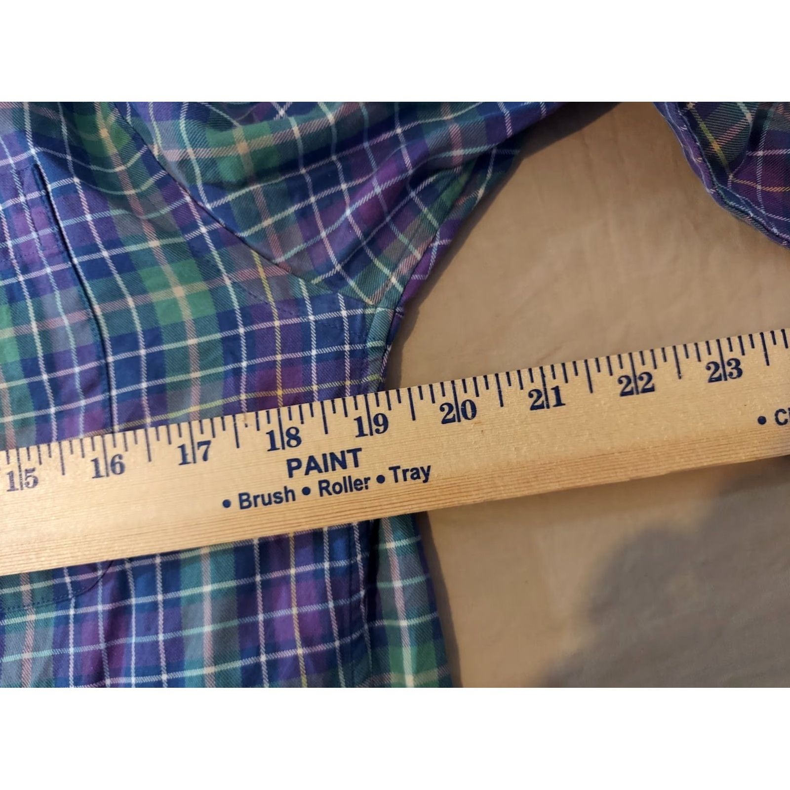 Vineyard Vines Vineyard Vines Shirt Plaid Button-Up Long Sleeve S Purple Cotton Mens Size 36R - 4 Thumbnail
