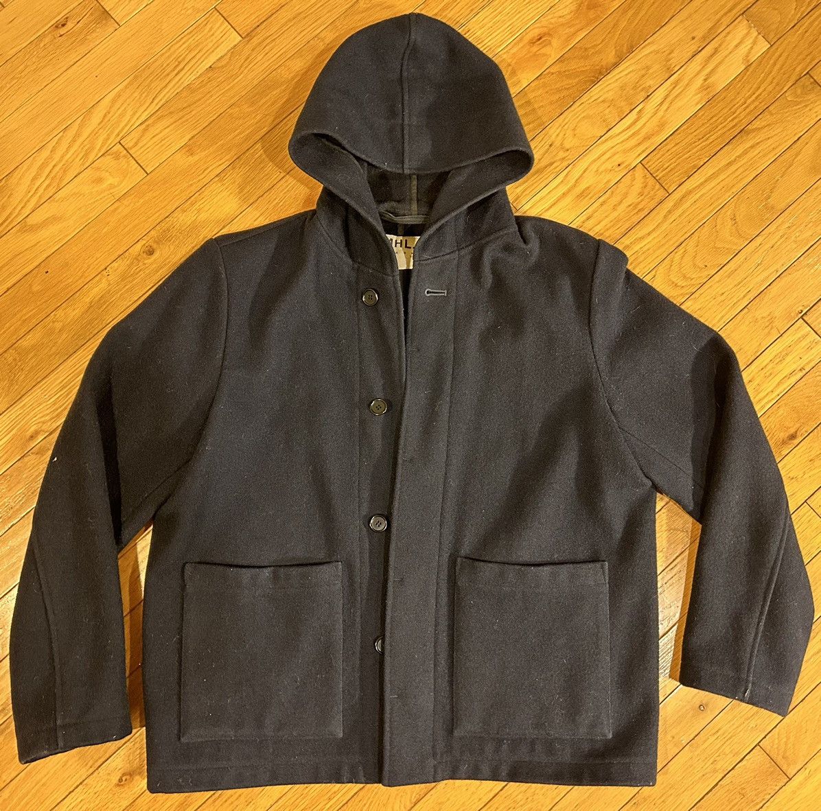 Margaret Howell FW15 MHL Melton Wool Military Hood Coat (fits bigger) Size US M / EU 48-50 / 2 - 5 Thumbnail