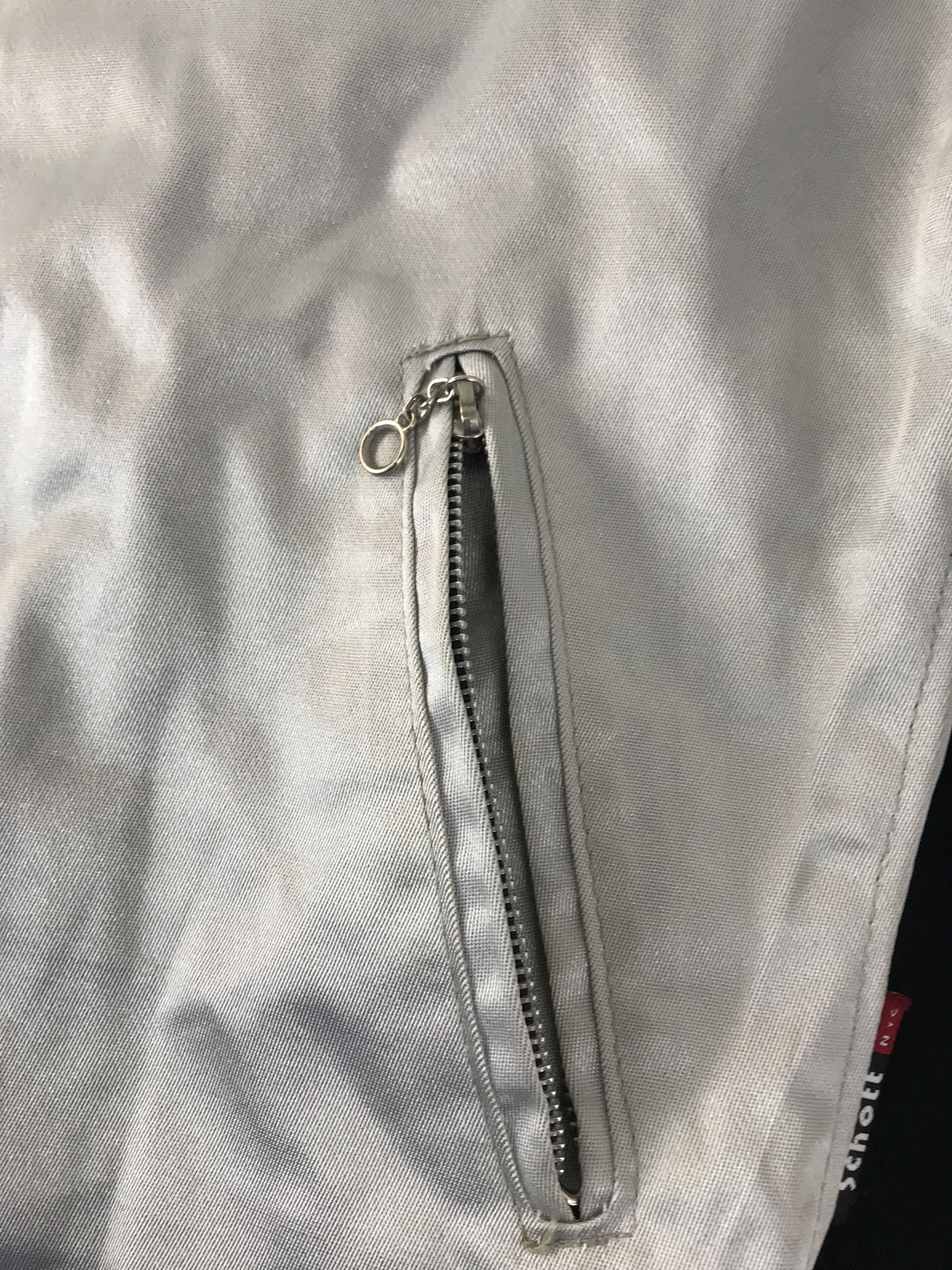 Schott 90s Schott NYC Retro Racer Zipper White Minimalist Jacket Size US M / EU 48-50 / 2 - 12 Thumbnail