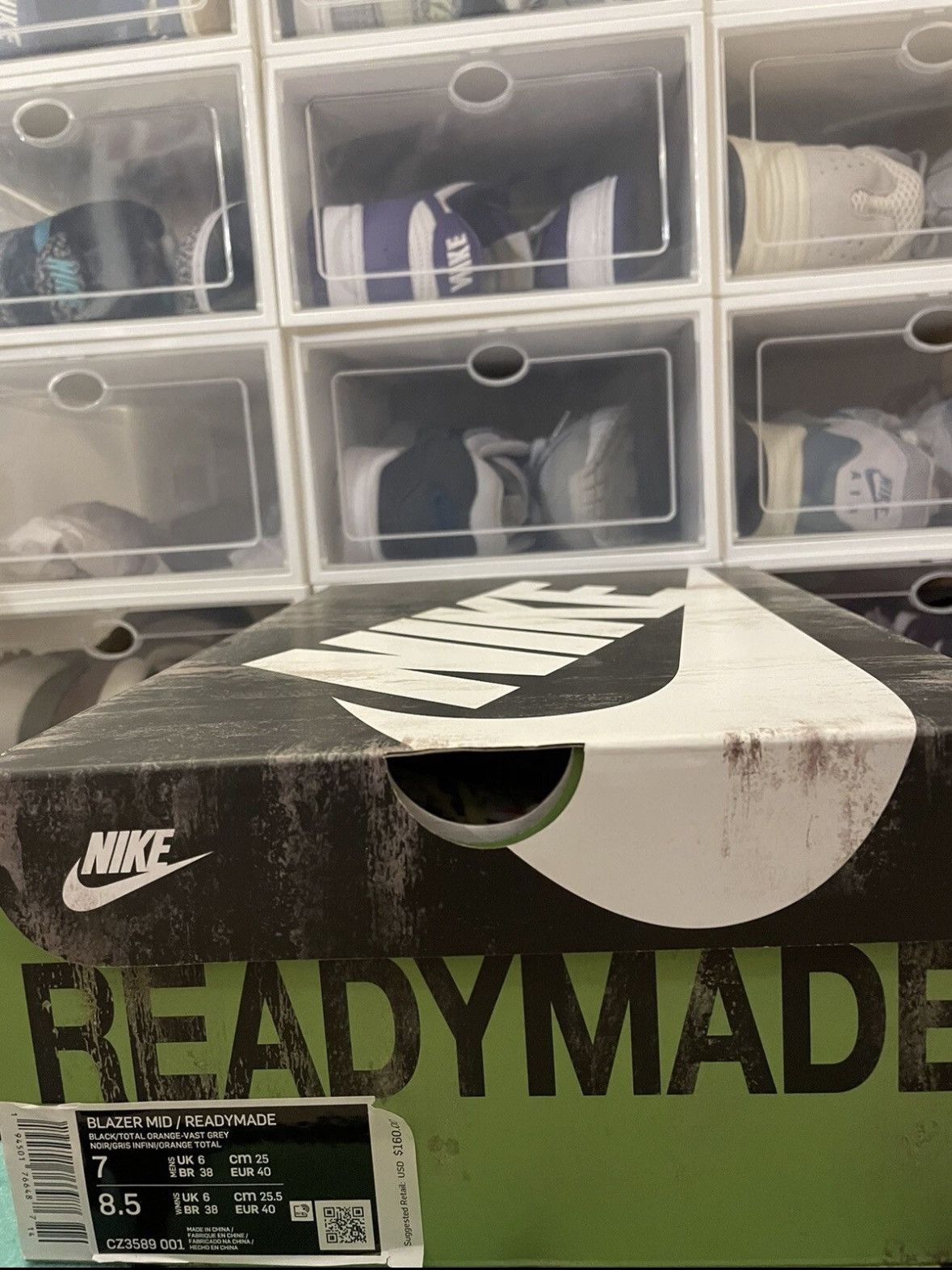 Nike × READYMADE Nike Blazer Mid Readymade Black Size 7 Size US 7 / EU 40 - 2 Thumbnail