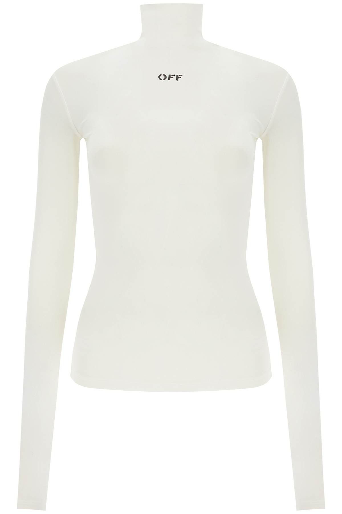 Off-White OFF-WHITE Second Skin Long Sleeve Turtleneck Top Size S / US 4 / IT 40 - 1 Thumbnail