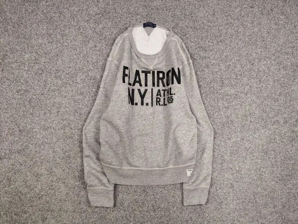 Polo Ralph Lauren Polo Ralph Lauren Flatiron N.Y. Logo Crew Check Sweatshirt Size US M / EU 48-50 / 2 - 1 Thumbnail