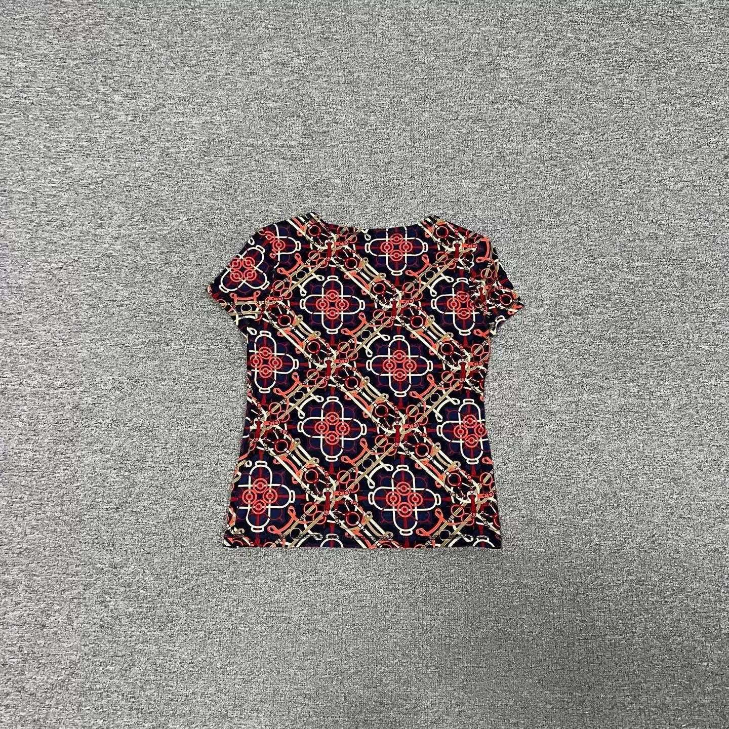 Hermes Hermes All Over Print Short Sleeve T-Shirt Women's 34 99New Size XS / US 0-2 / IT 36-38 - 2 Thumbnail