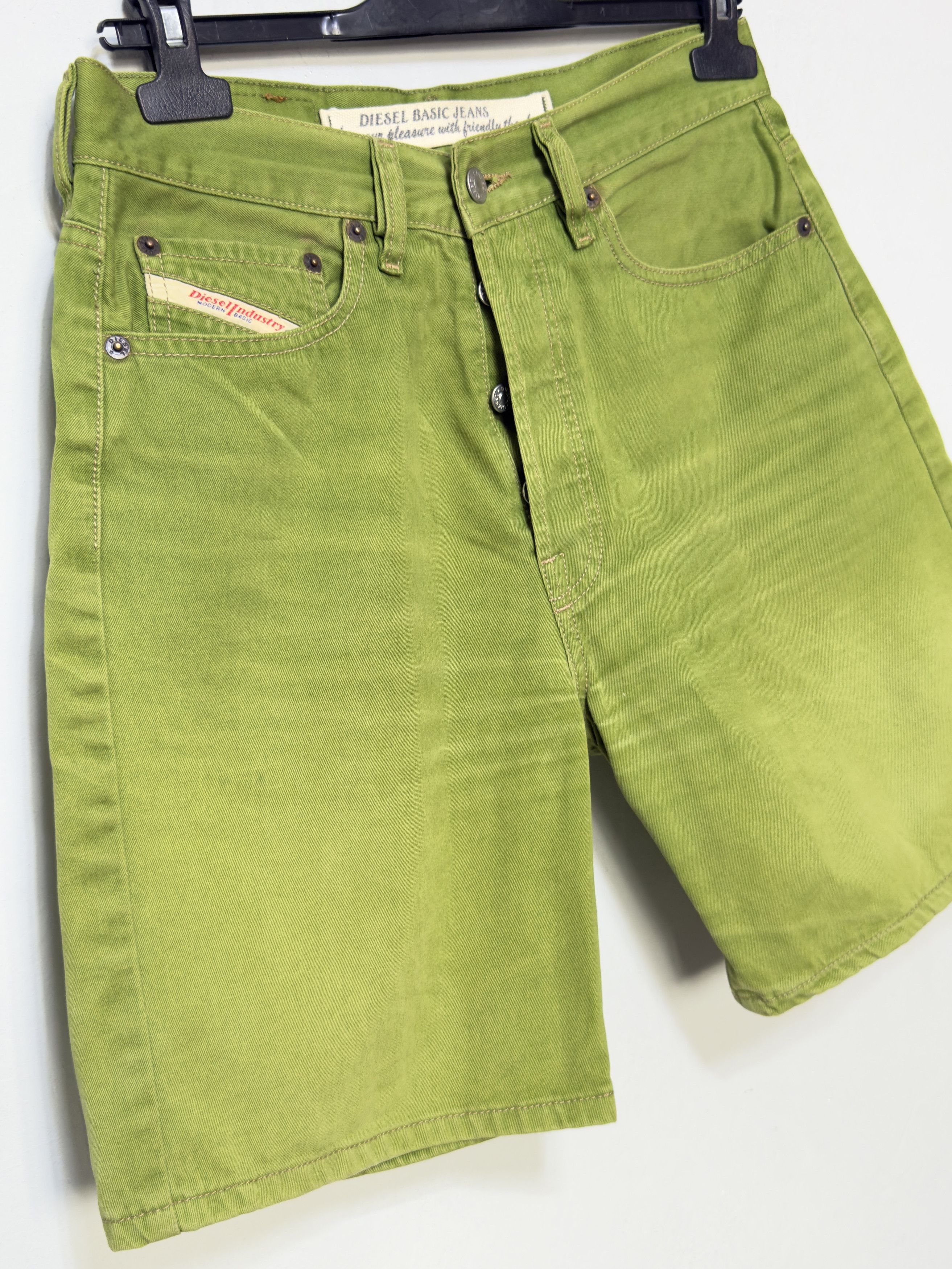 Diesel Vintage Diesel italy shorts denim jeans green Size US 29 - 3 Thumbnail