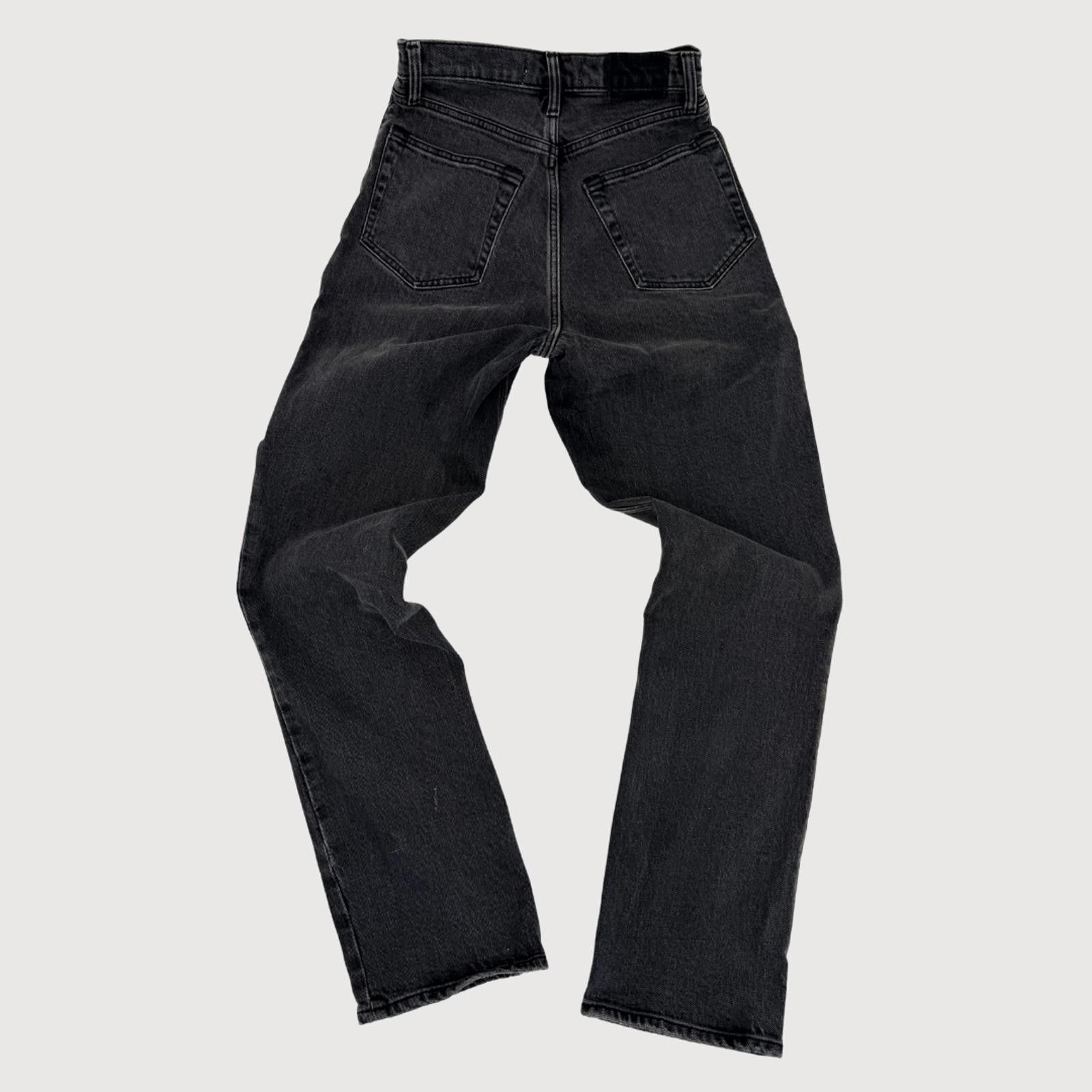 Abercrombie & Fitch Abercrombie 90s Straight Jeans High Rise Black Wash 26 Size 26" / US 2 / IT 38 - 4 Thumbnail