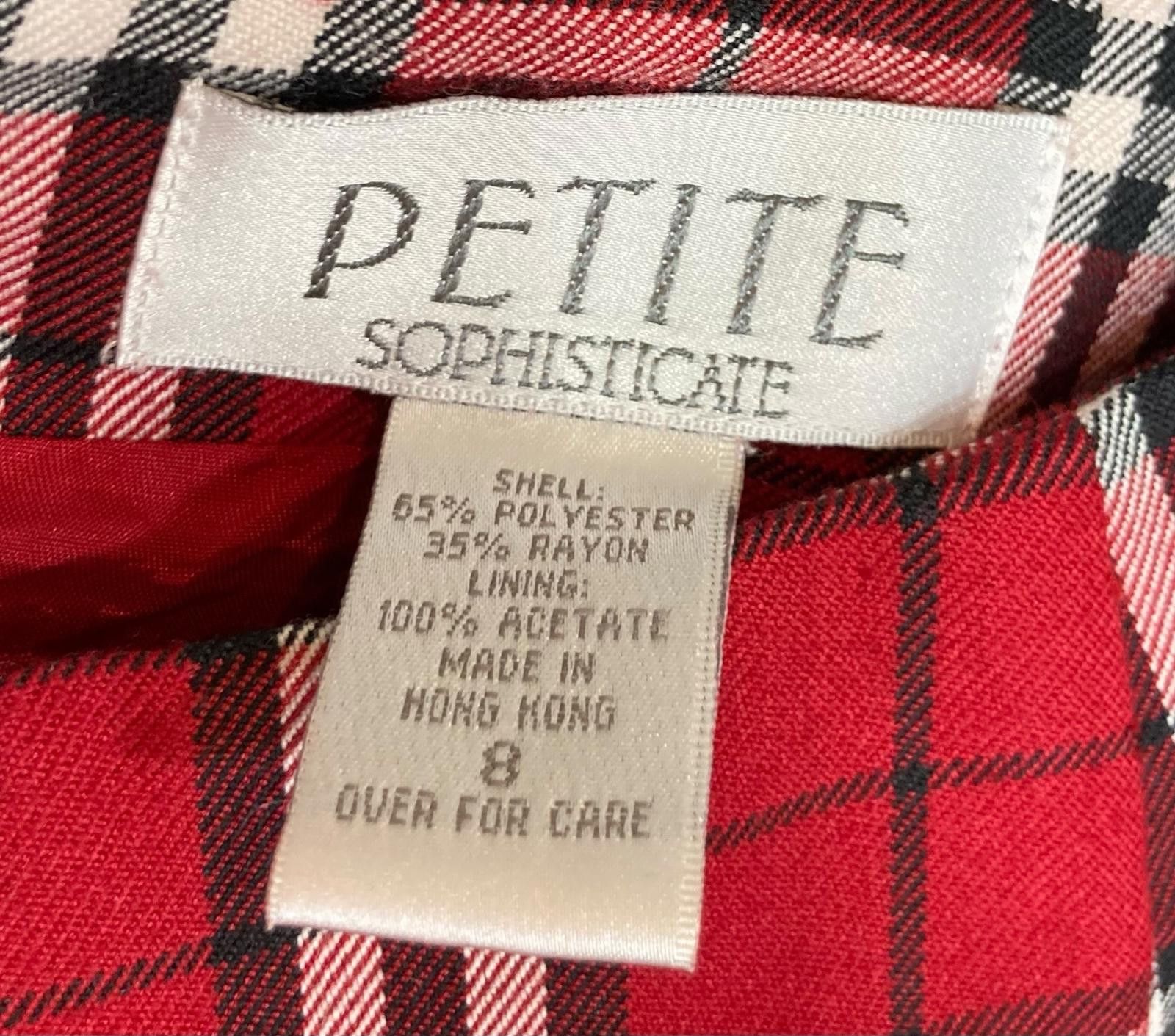 Designer Chic Red Plaid Mini Skirt Size 28" / US 6 / IT 42 - 5 Thumbnail