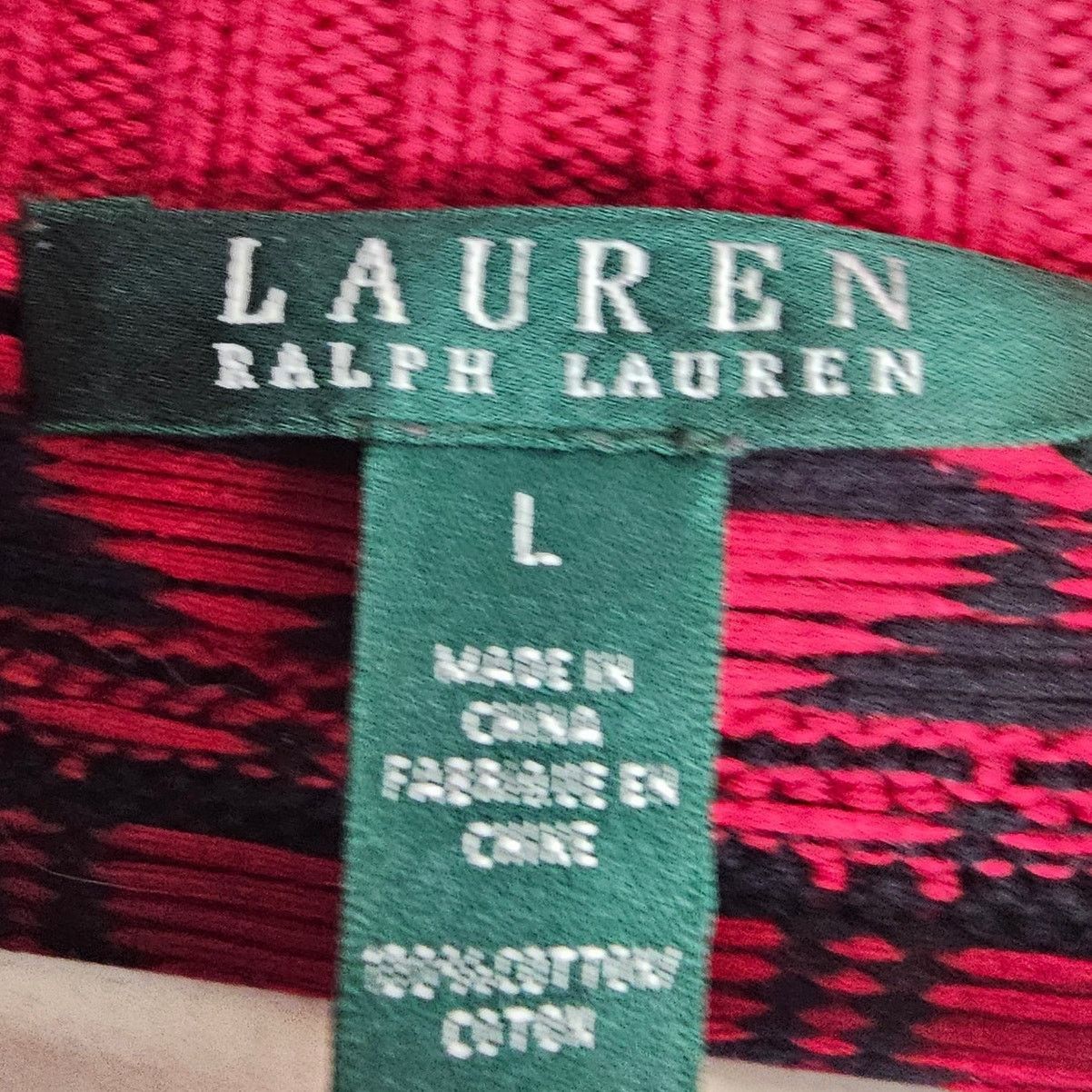 Lauren Ralph Lauren Lauren Ralph Lauren Womens Aztec Sweater L Southwestern Prep Size L / US 10 / IT 46 - 5 Thumbnail