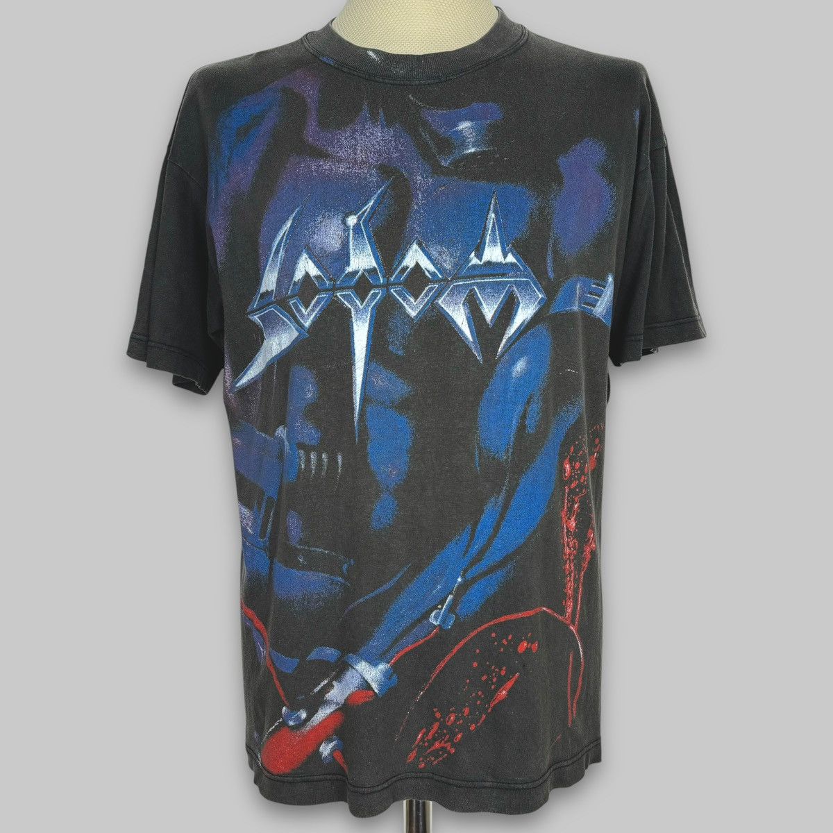 Band Tees Vintage 90s Sodom Tapping The Vein Euro All Over Rare Shirt Size US L / EU 52-54 / 3 - 1 Thumbnail