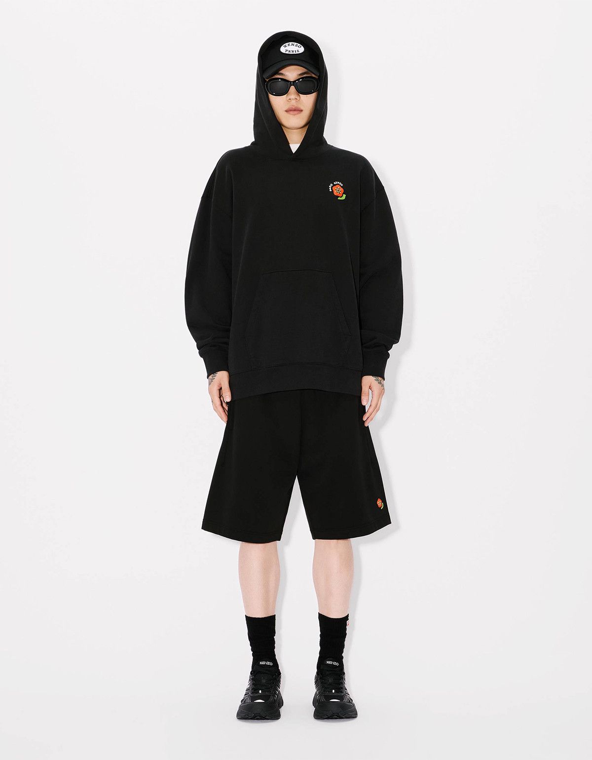 Kenzo Kenzo Pop Embroidered Black Sweat Shorts Size US 30 / EU 46 - 5 Thumbnail