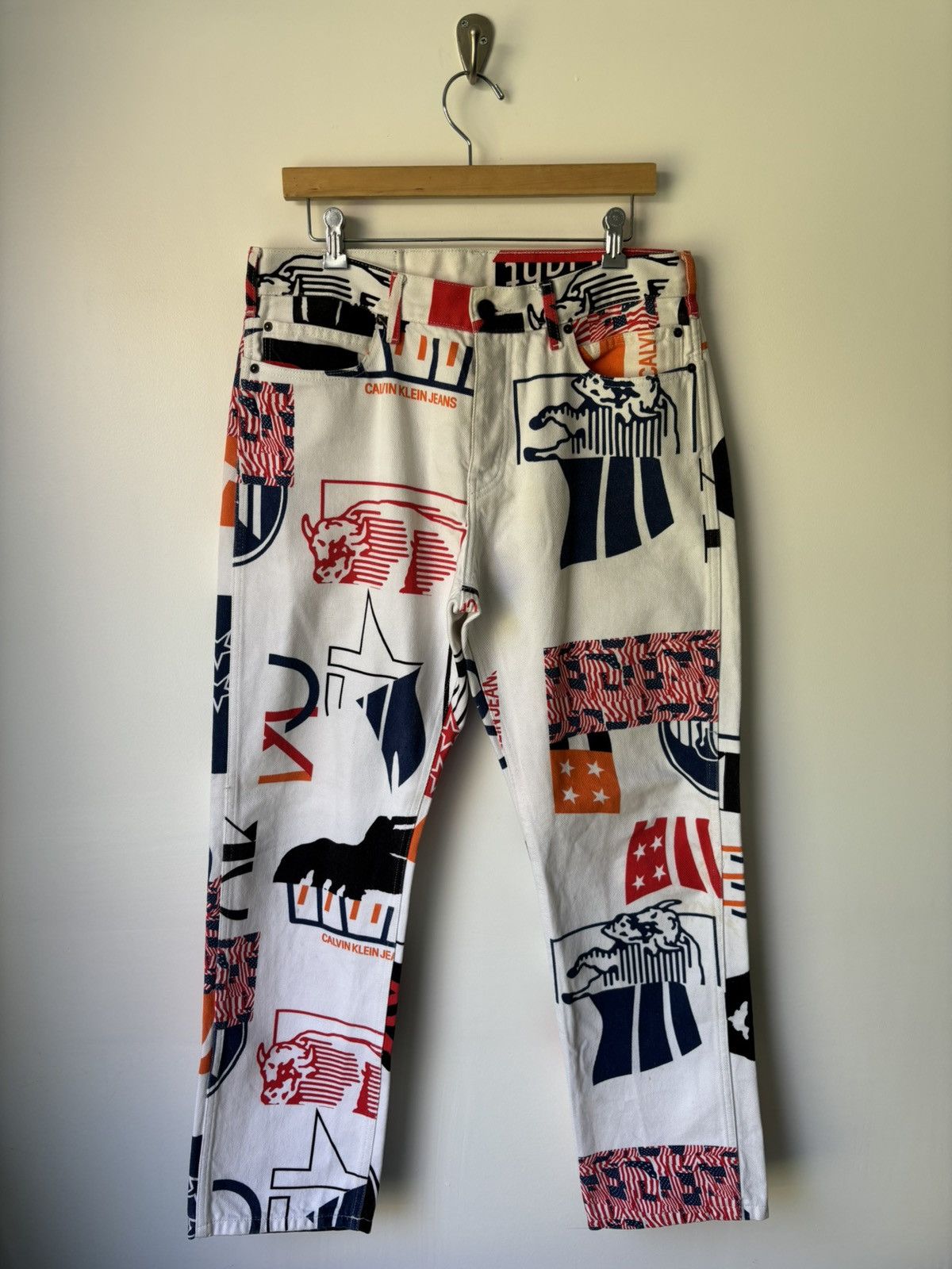 Calvin Klein 205W39NYC Calvin Klein 209W39NYC Printed Denim Size US 33 - 1 Thumbnail