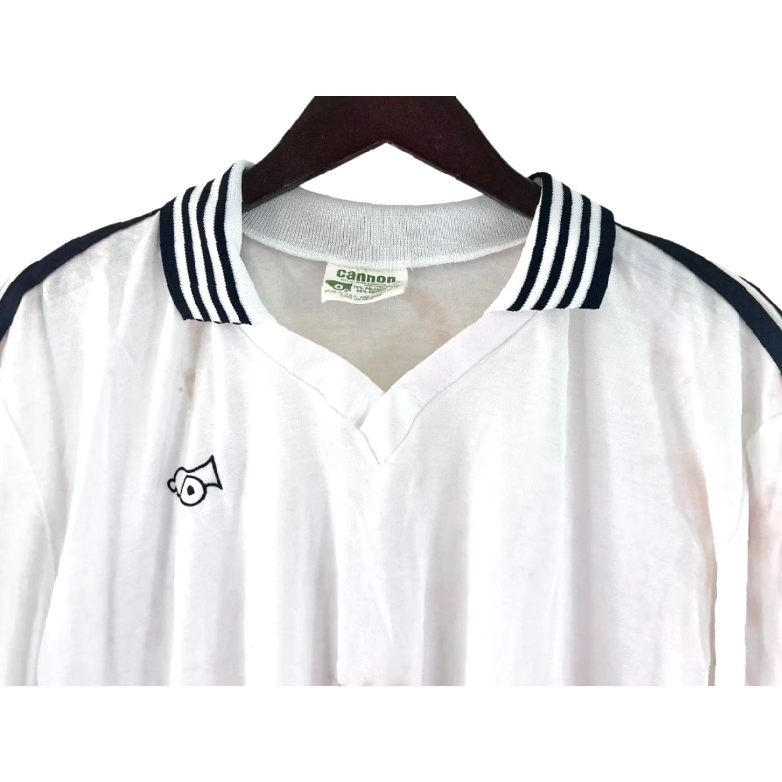 Canon VINTAGE Cannon Soccer Polo Shirt Mens XL White NWOT 80s USA Made in USA Deadstock Size US XL / EU 56 / 4 - 3 Thumbnail
