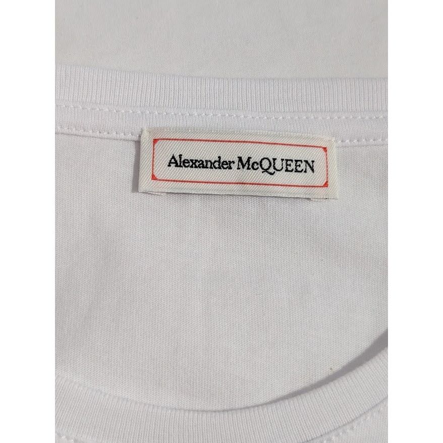 Alexander McQueen o1rshd1 Spray Logo Long Sleeve T-Shirt in White Size US S / EU 44-46 / 1 - 13 Thumbnail
