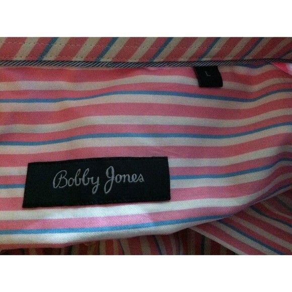 Bobby Jones BOBBY JONES MEN'S NEW PINK 100%COTTON CASUAL SHIRT SIZE:L Size US L / EU 52-54 / 3 - 4 Thumbnail