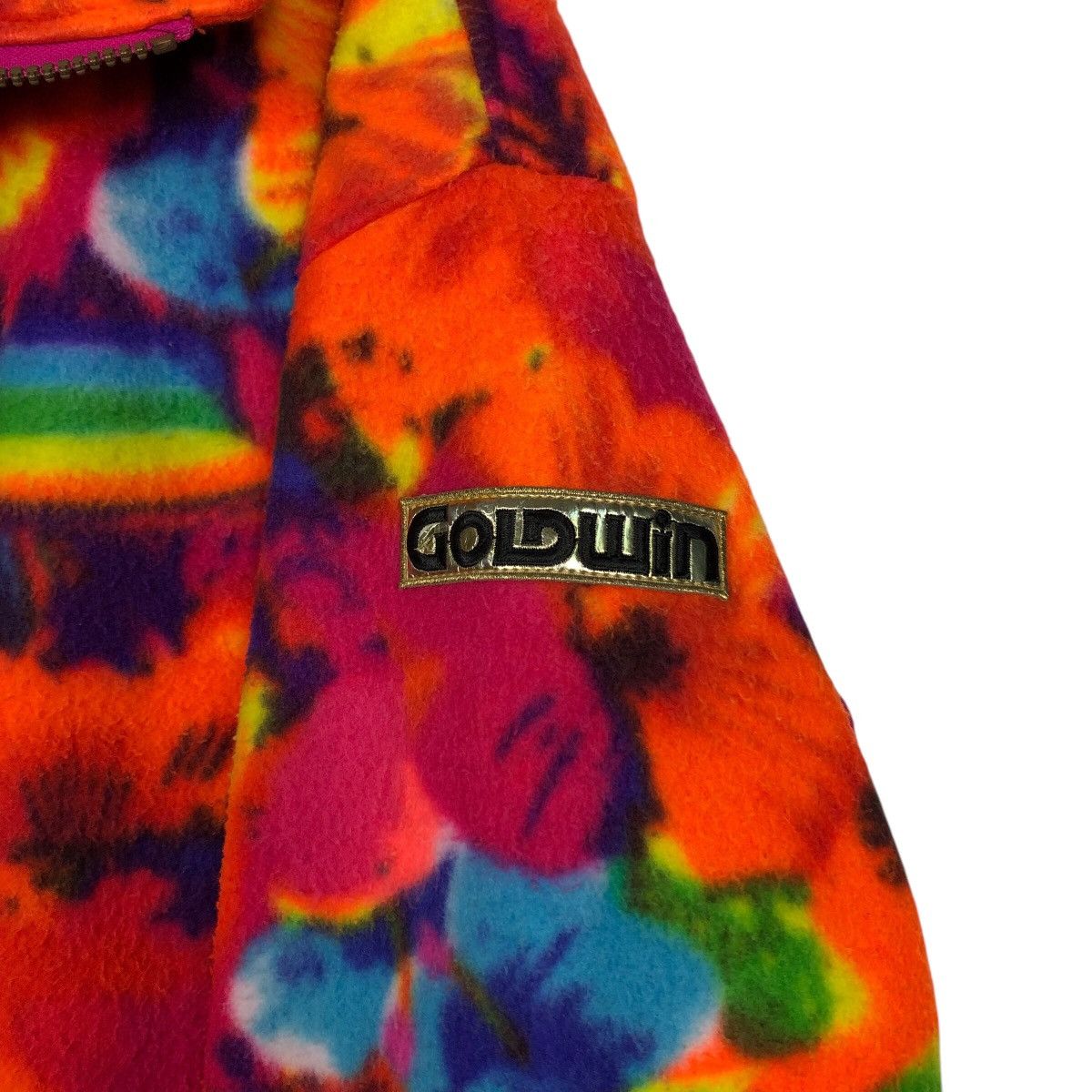 Japanese Brand × Vintage 📌Colourful Anorak Half Zipper Fleece Jacket Goldwin Japan Size US L / EU 52-54 / 3 - 14 Thumbnail