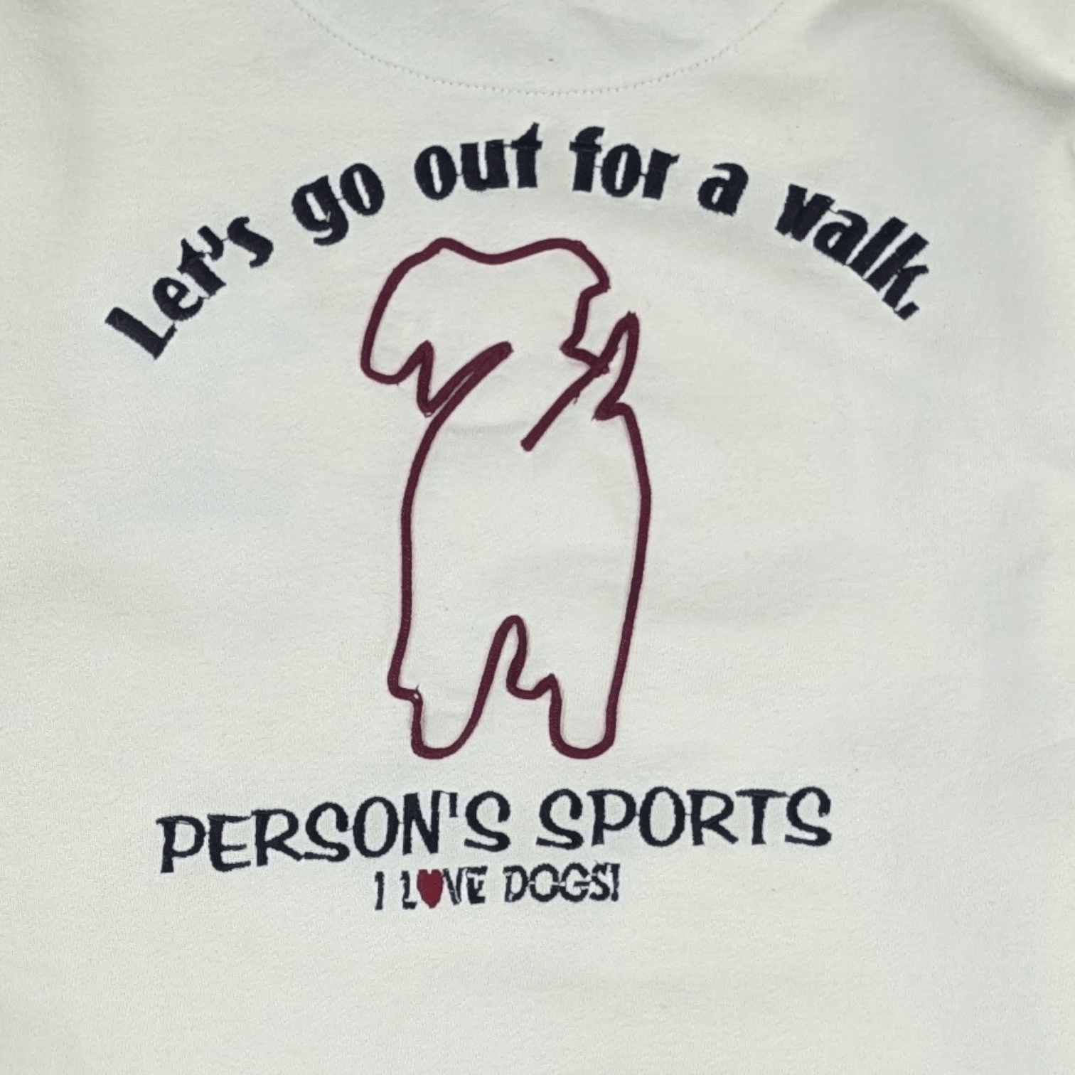 PERSON'S Vintage 90's PERSON'S SPORT Love Dogs Sportswear Sweatshirts Size US XS / EU 42 / 0 - 12 Thumbnail