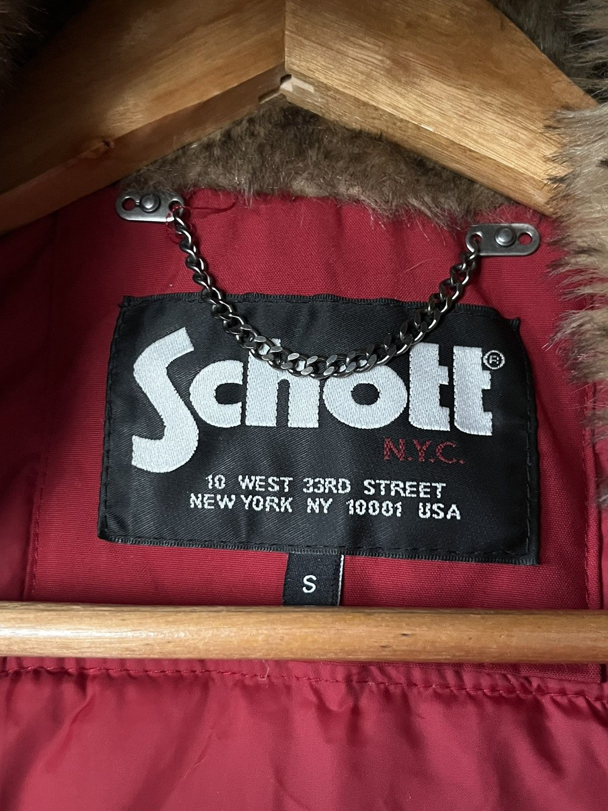 Schott Vintage Schott Flight Jacket Heavy Bombers Fur Hoodies S Size S / US 4 / IT 40 - 9 Thumbnail