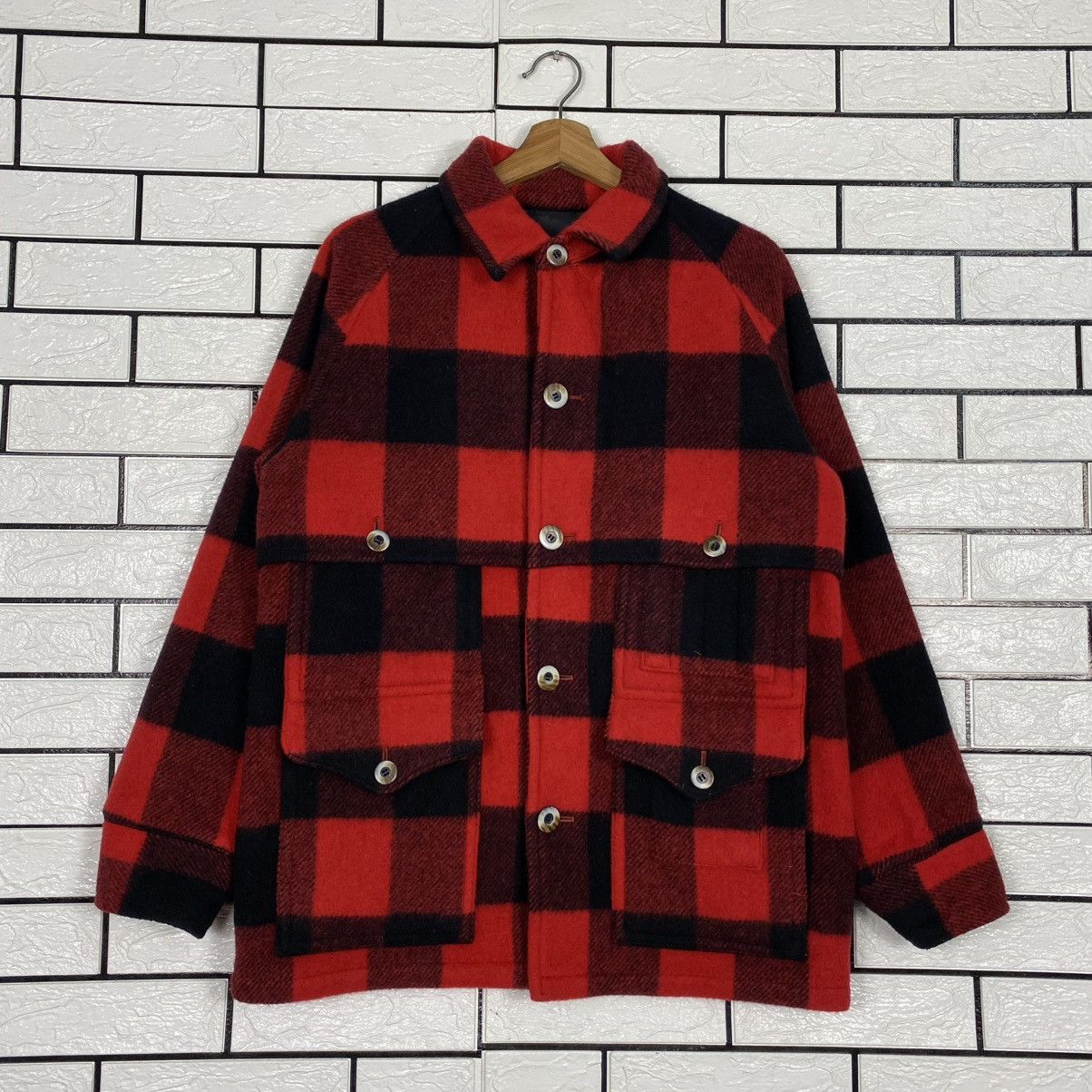 Japanese Brand 🔥VINTAGE WOOL MACKINAW JACKET VOX TARTAN DESIGN ISSEY MIYAKE Size US M / EU 48-50 / 2 - 1 Thumbnail