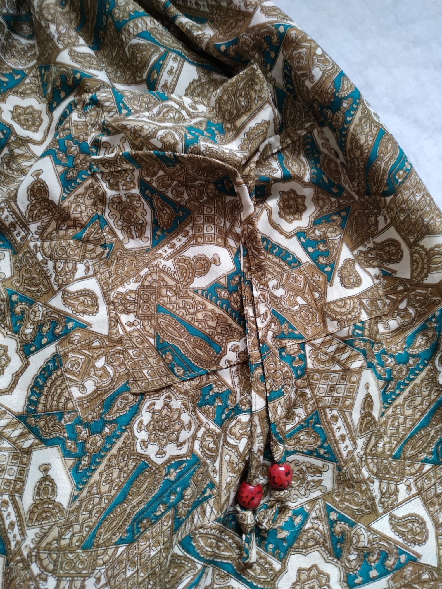 Other Silk Harem alladin pants, wide baggy pants trousers M medium Size 32" / US 10 / IT 46 - 6 Thumbnail