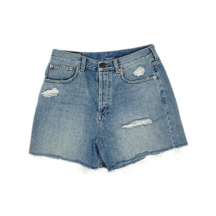 Gucci Gucci Logo Light Blue Denim Shorts for Women-2507 Size 28" / US 6 / IT 42 - 8 Thumbnail