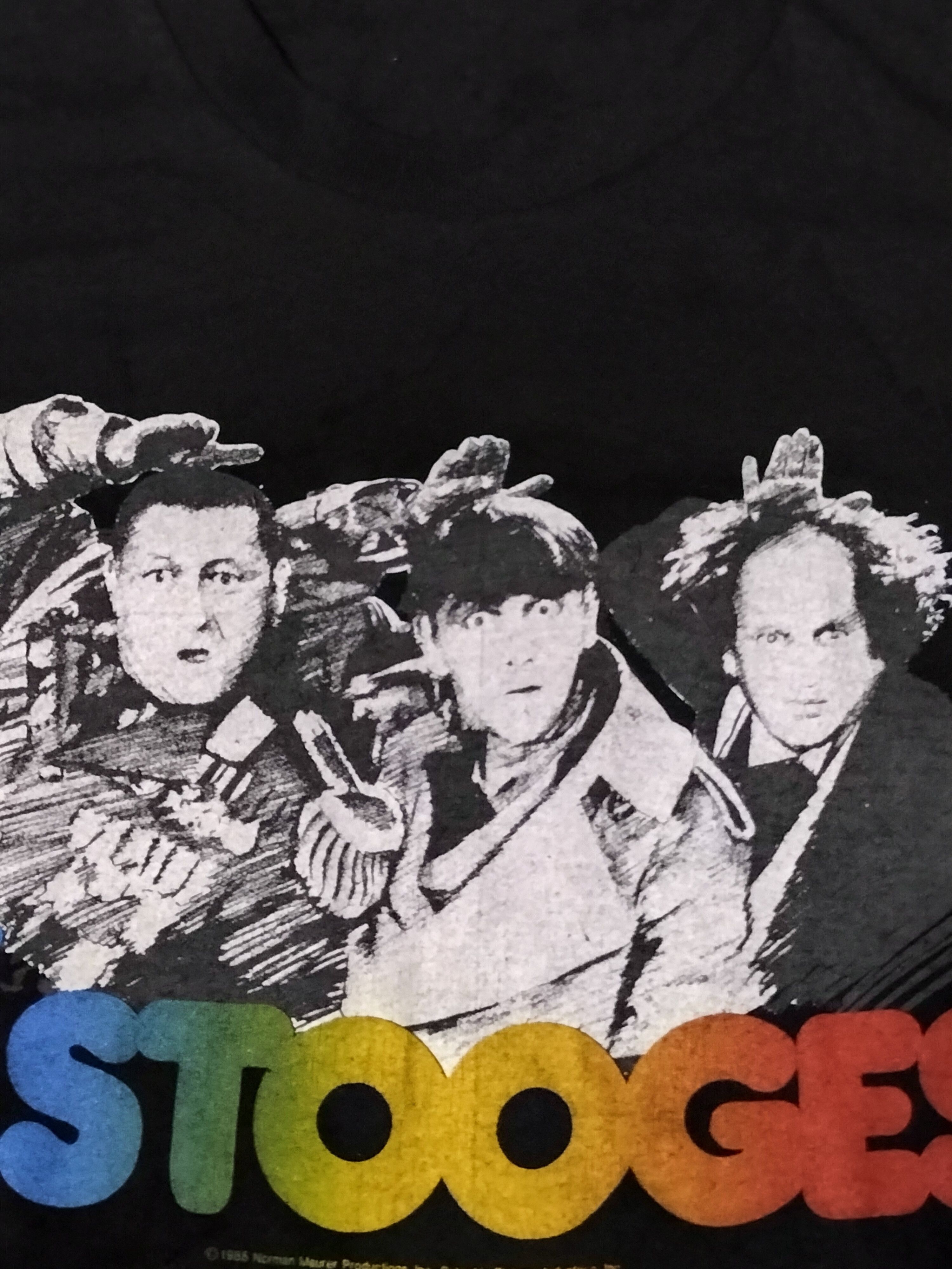 Band Tees × Vintage Vintage 80s The 3 Stooges 1988 fashion Kurt Cobain movies Size US L / EU 52-54 / 3 - 2 Thumbnail