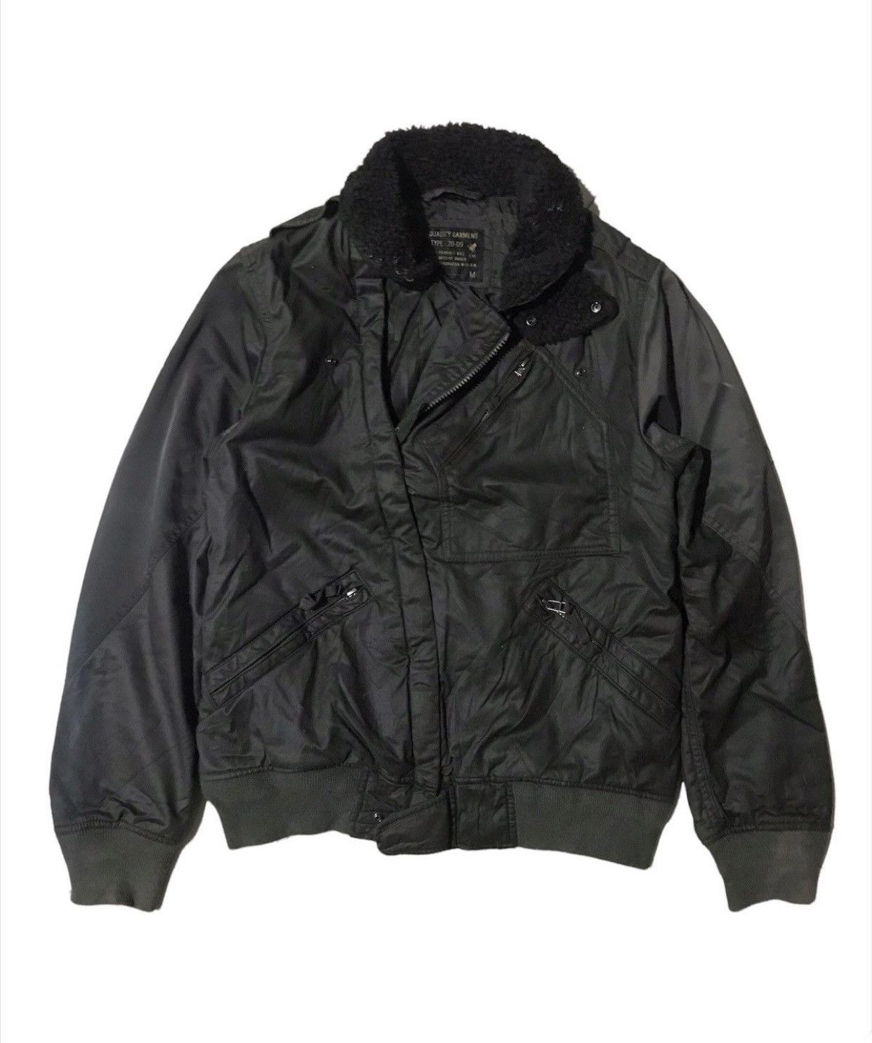ジャケット・アウター Kiminori morishita lether military jkt Vintage Kiminori Morishita Jacket | Green | FARFETCH