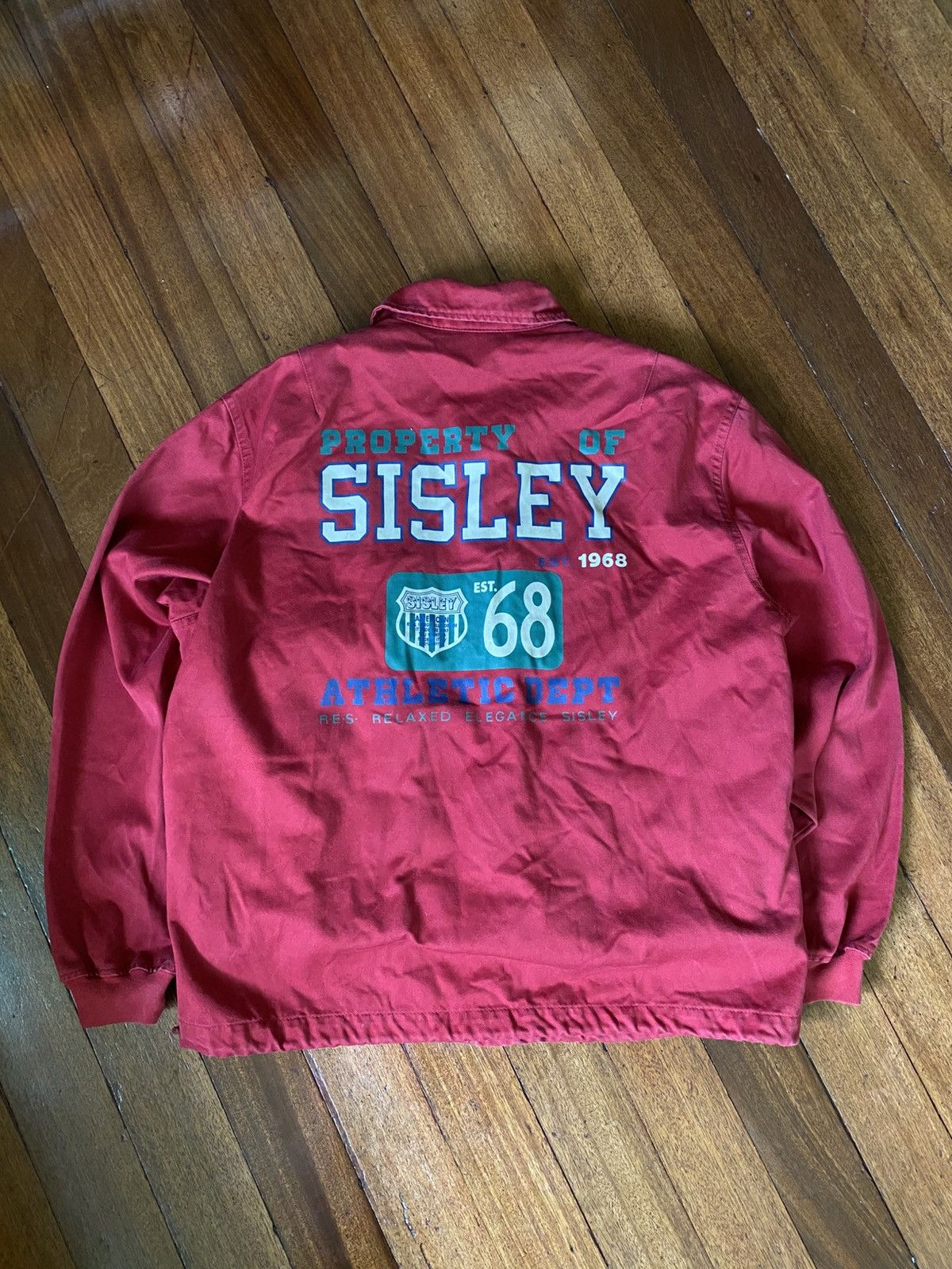 Sisley 1970s Vintage Sisley Varsity Jacket Size US L / EU 52-54 / 3 - 1 Thumbnail