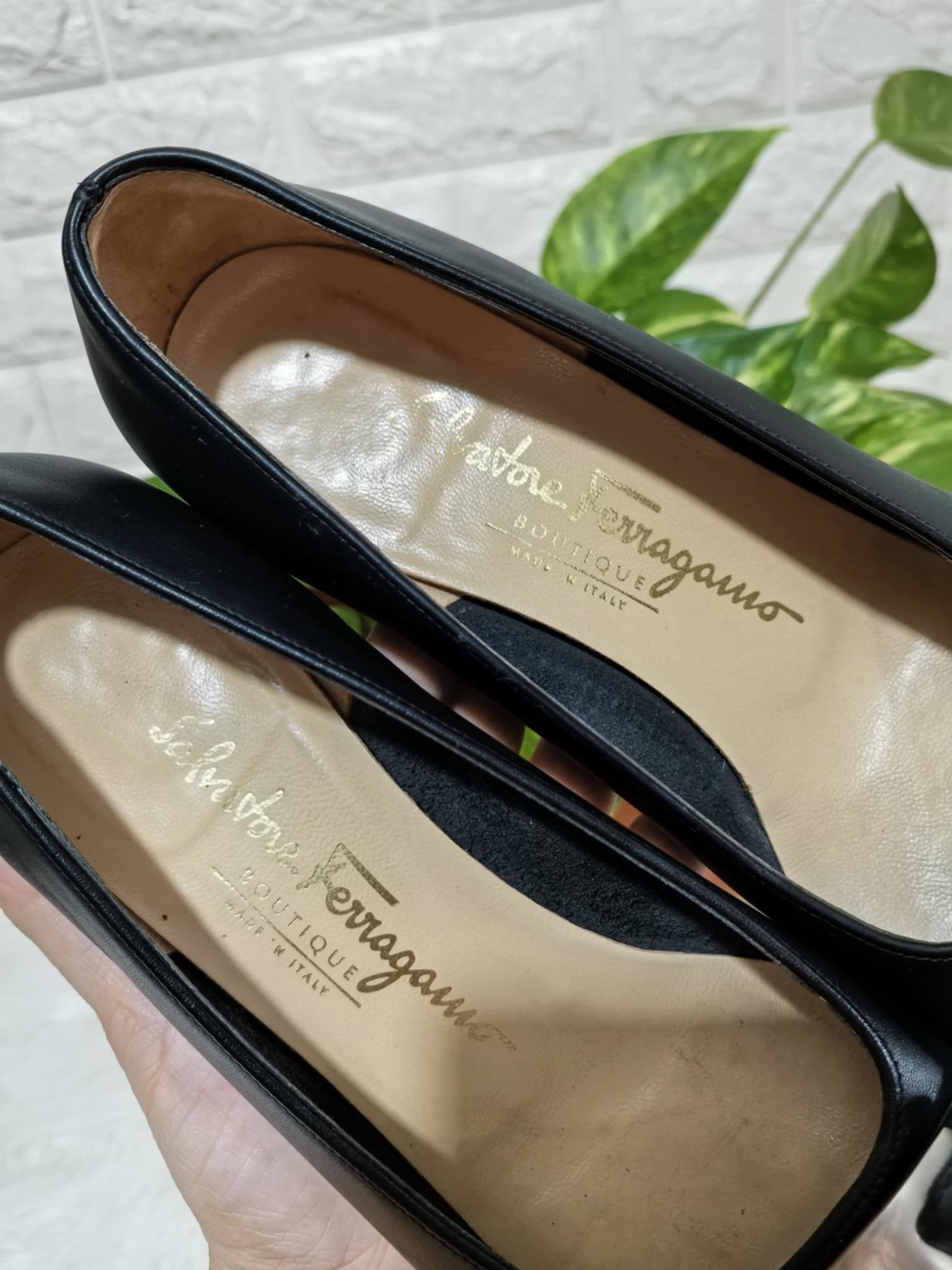 Salvatore Ferragamo × Vintage SALVATORE FERRAGAMO LEATHER PUMPS /HEELS Size US 6 / IT 36 - 5 Thumbnail