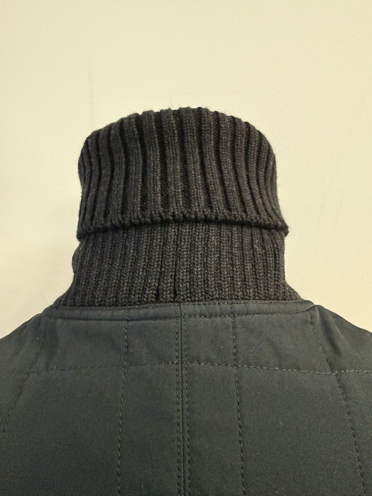Yves Saint Laurent YSL Quilted Hybrid Bomber Jacket - Slate/Black - Size 54 Size US L / EU 52-54 / 3 - 7 Thumbnail