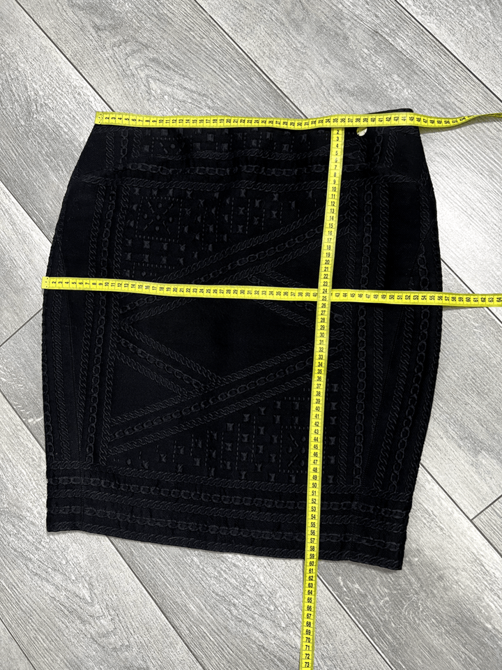 Versace Versace Collection Women's Skirt Cotton Blend Black Size 48 Size 34" / US 12 / IT 48 - 12 Thumbnail
