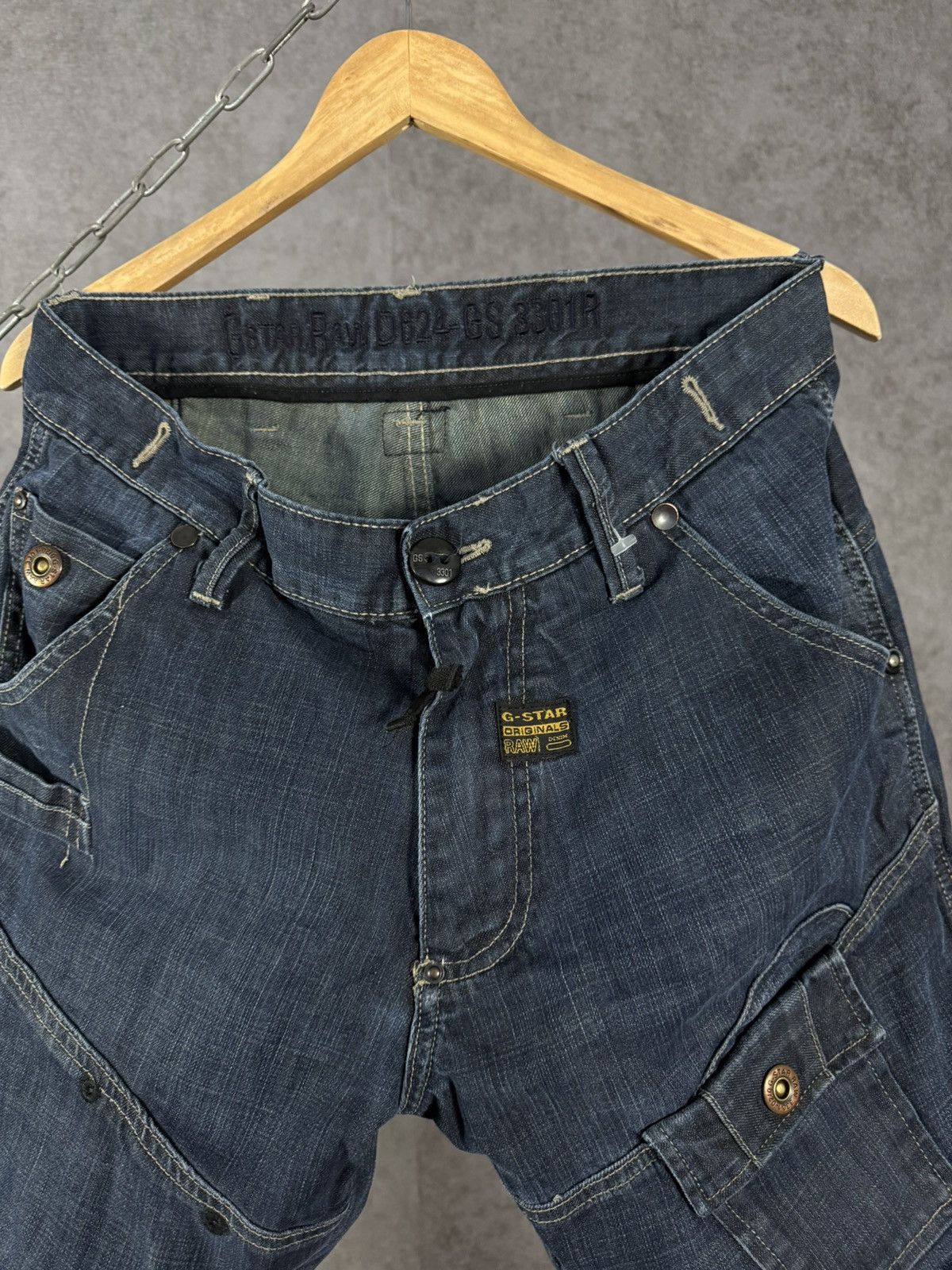 G-Star G Star Raw vintage designer biker jeans Size US 32 / EU 48 - 4 Thumbnail