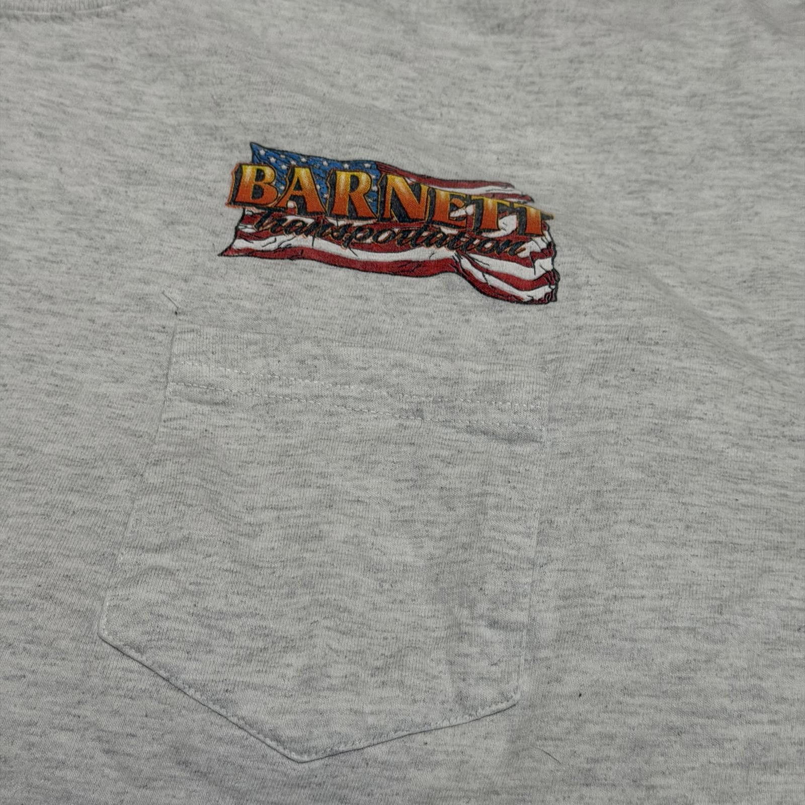 Other Vintage Barnett Transportation Trucker Pocket Shirt 90s Y2K Size US XXL / EU 58 / 5 - 3 Thumbnail