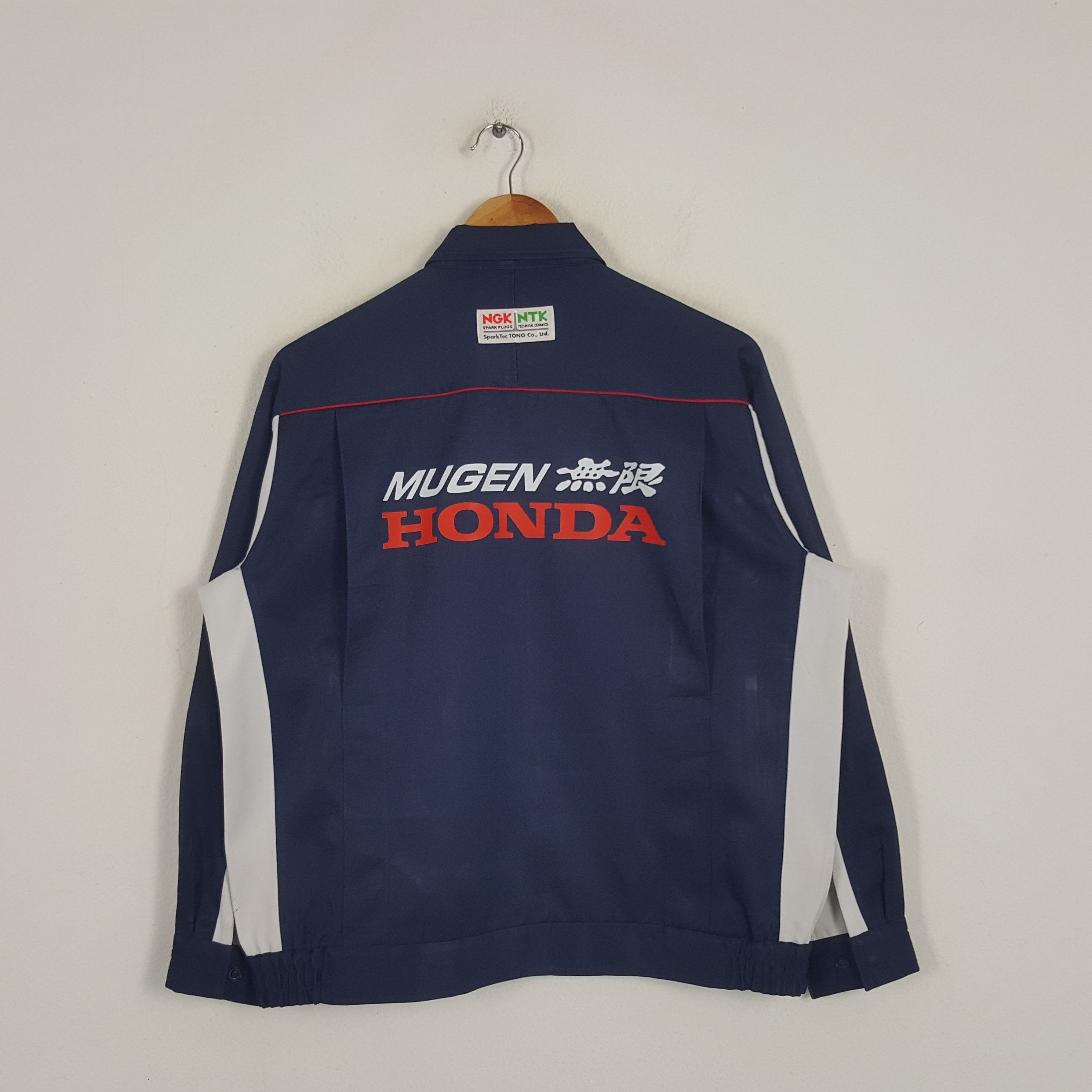 Honda × Vintage Vintage NGK X Mugen Honda Japanese Racing Custom Art Jacket Size US L / EU 52-54 / 3 - 1 Thumbnail