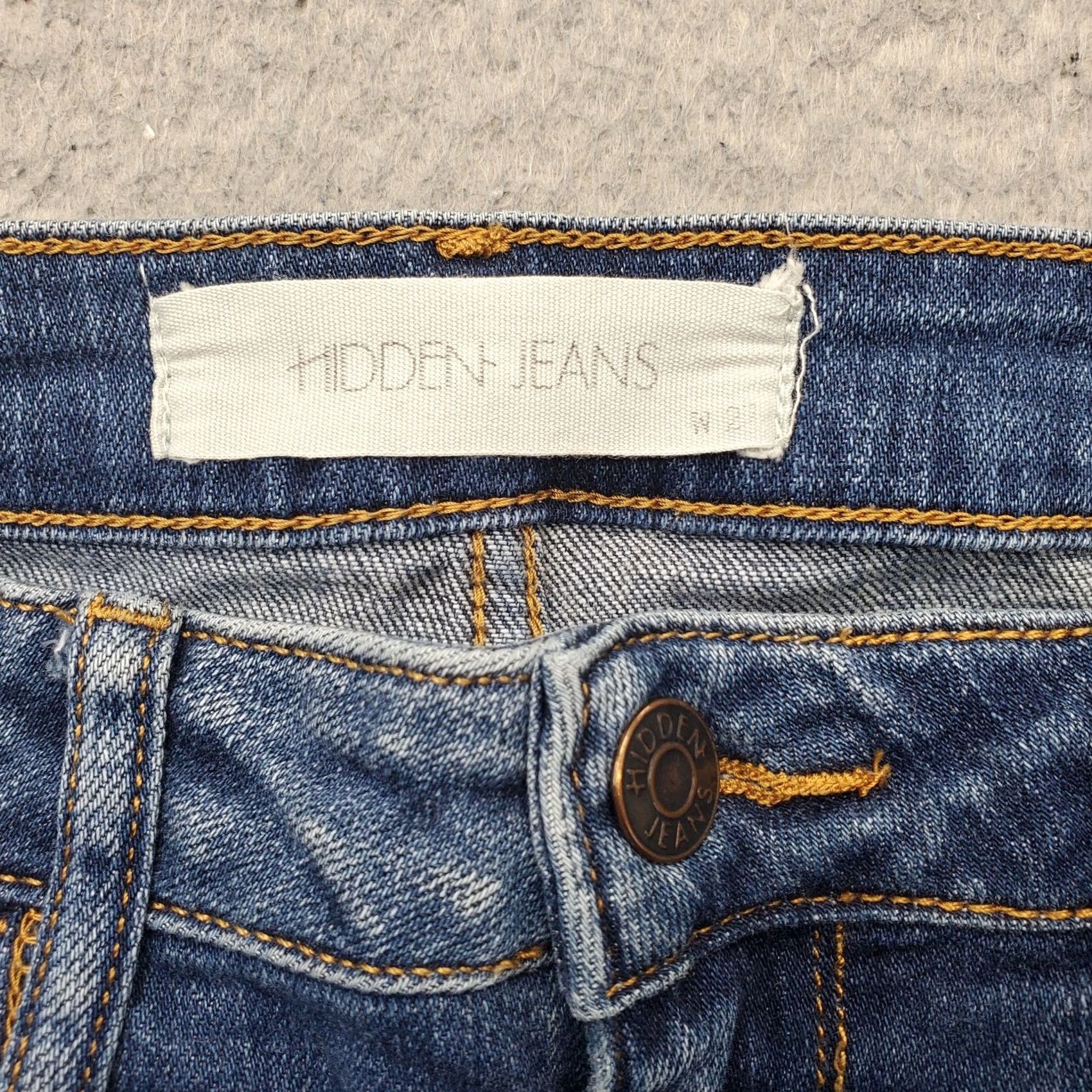 Vintage Hidden Jeans Womens 27 Blue Denim 5 Pocket Streetwear Frayed Hem Skinny Relaxed Regular Waist 28 Inseam 24 Inseam 32" Inseam Size 27" / US 4 / IT 40 - 7 Thumbnail