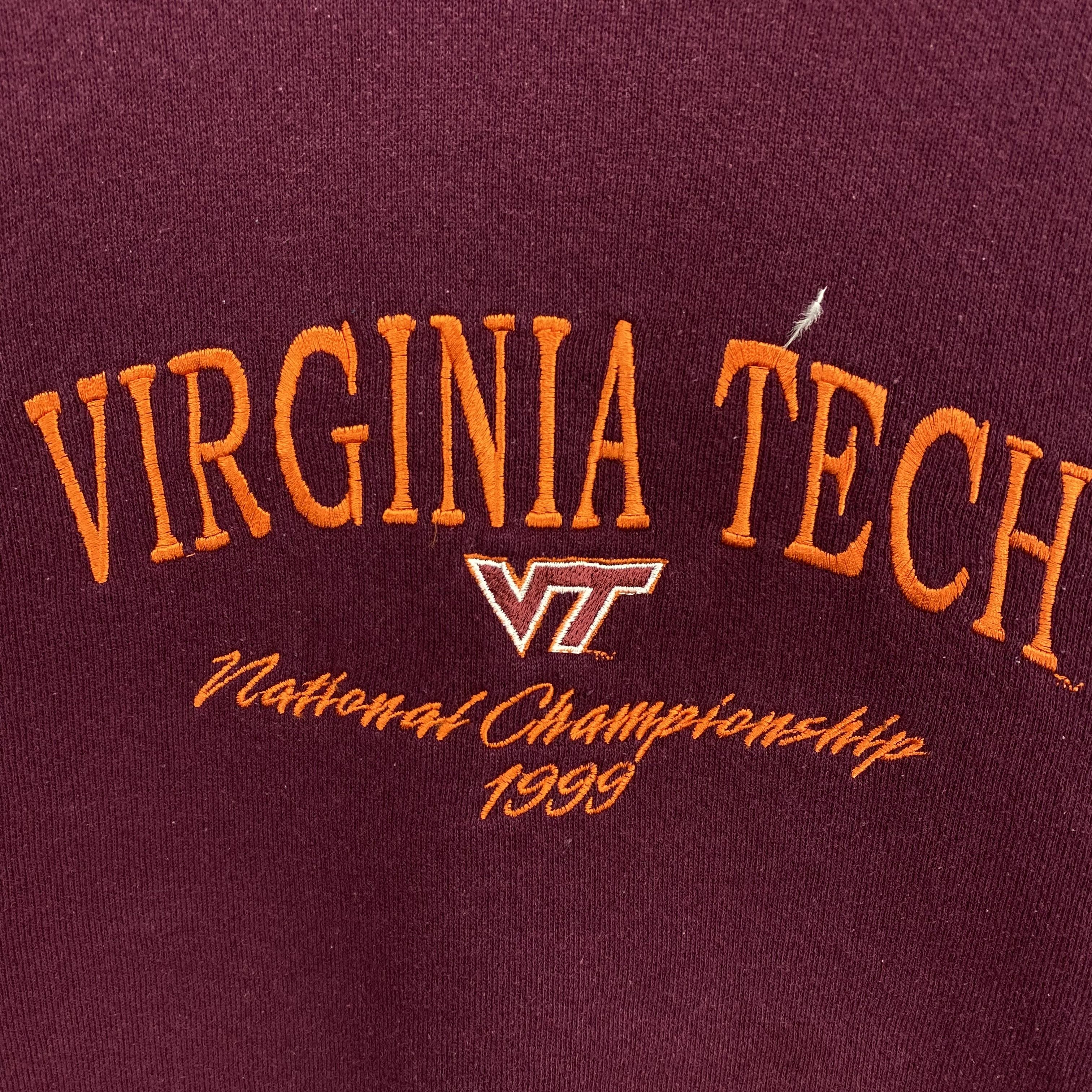 Vintage Vintage 1999 Virginia Tech National Championship Sweatshirt Size US XL / EU 56 / 4 - 3 Thumbnail