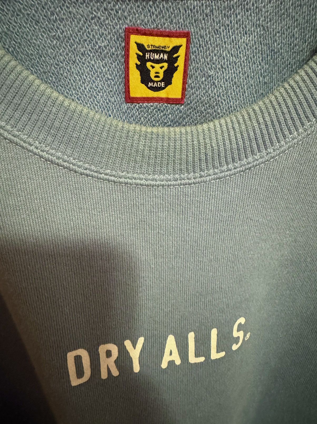 Human Made Human Made Dry Alls Raglan Light Blue Sweatshirt Size XL Size US XL / EU 56 / 4 - 4 Thumbnail