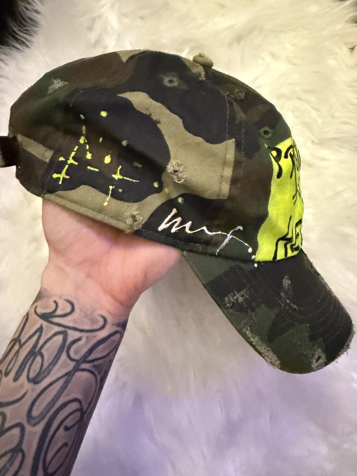 Other 1/1 Hand-Painted "Protect Yo Heart" cap Size ONE SIZE - 2 Thumbnail