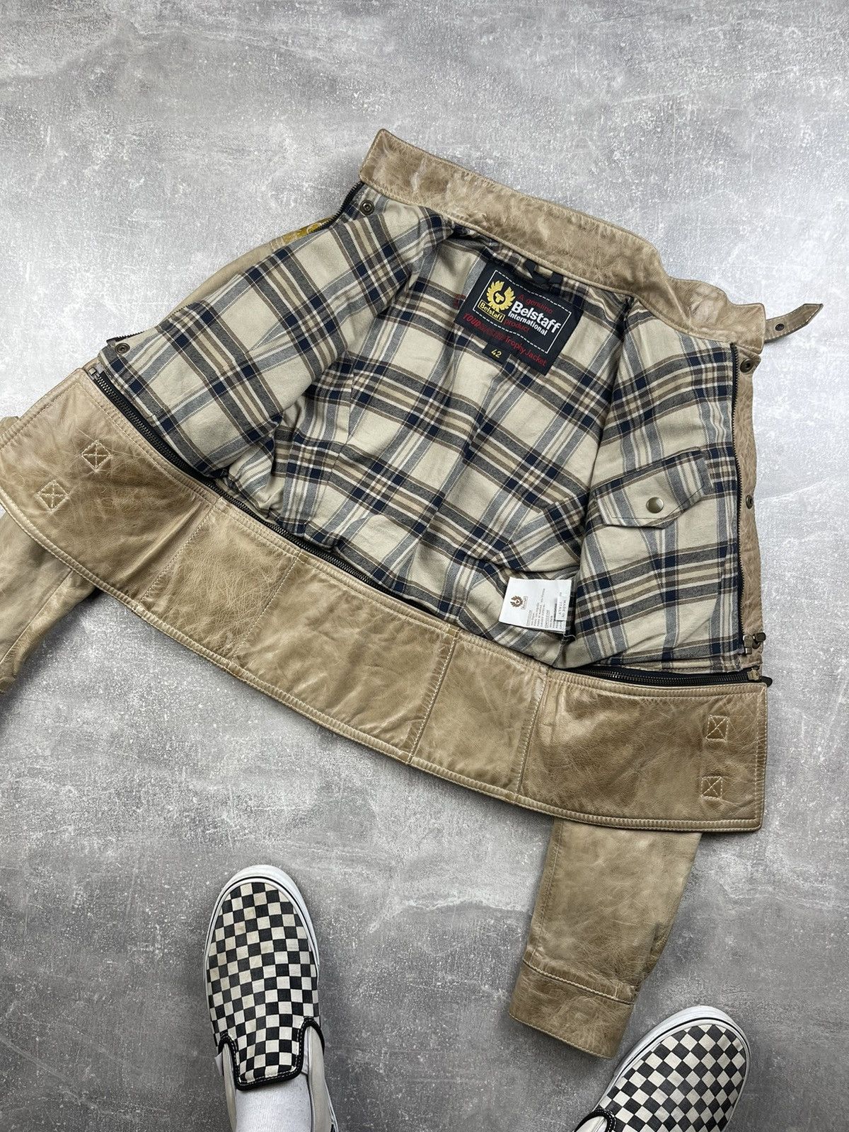 Belstaff × Vintage Belstaff International Tour Master Trophy Leather Biker Size M / US 6-8 / IT 42-44 - 9 Thumbnail