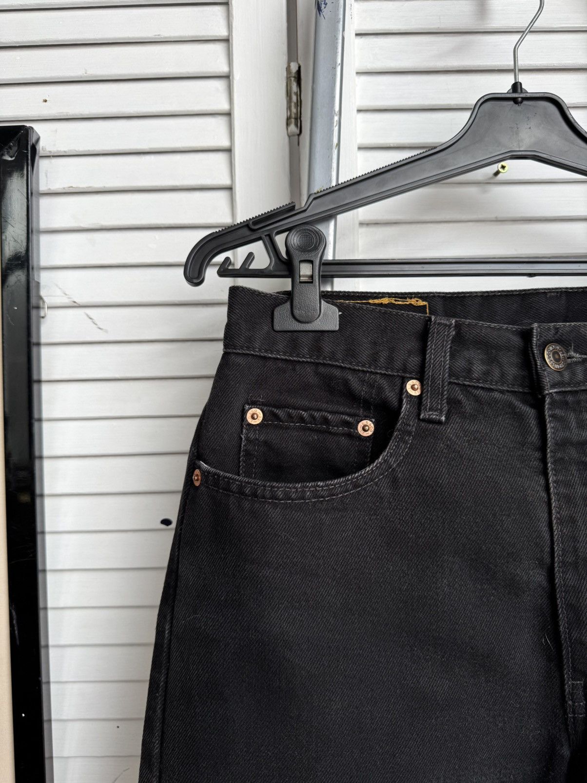 Levi's Levis 615 Vintage Black Jeans Straight Fit Orange Tab Size US 30 / EU 46 - 5 Thumbnail