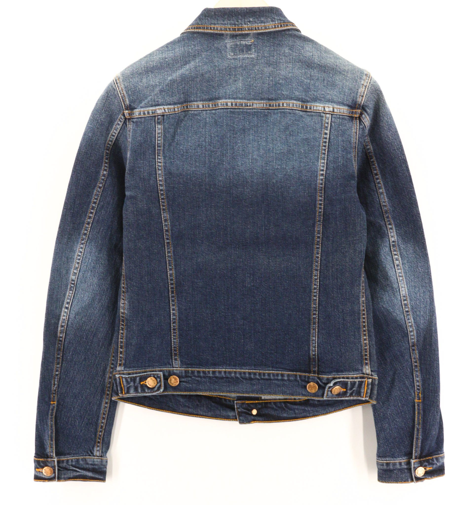 Nudie Jeans PERRY EXCELLENT BLUE S Denim Stretch Blue Jacket 80806 Size US S / EU 44-46 / 1 - 2 Thumbnail