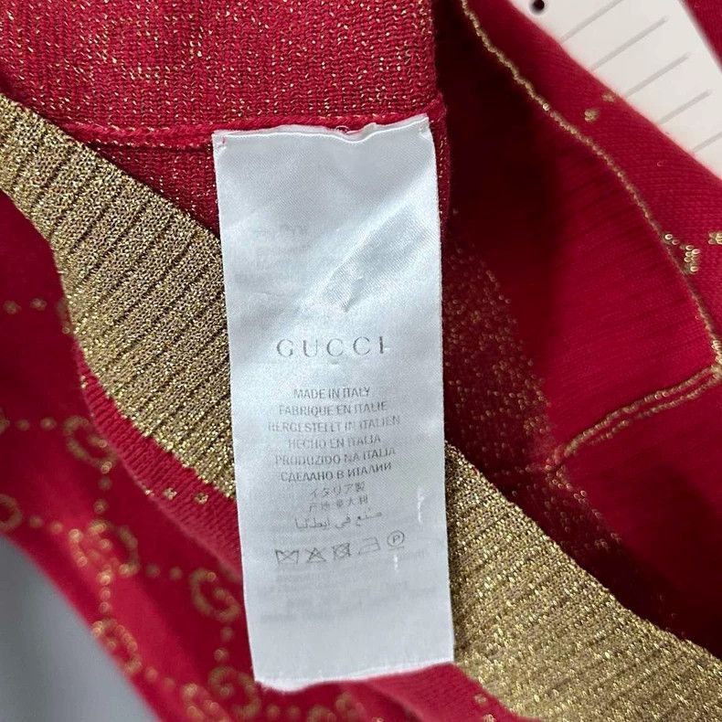 Gucci Gucci Gold thread full print knitted long sleeves 2502-Next Size US XS / EU 42 / 0 - 5 Thumbnail