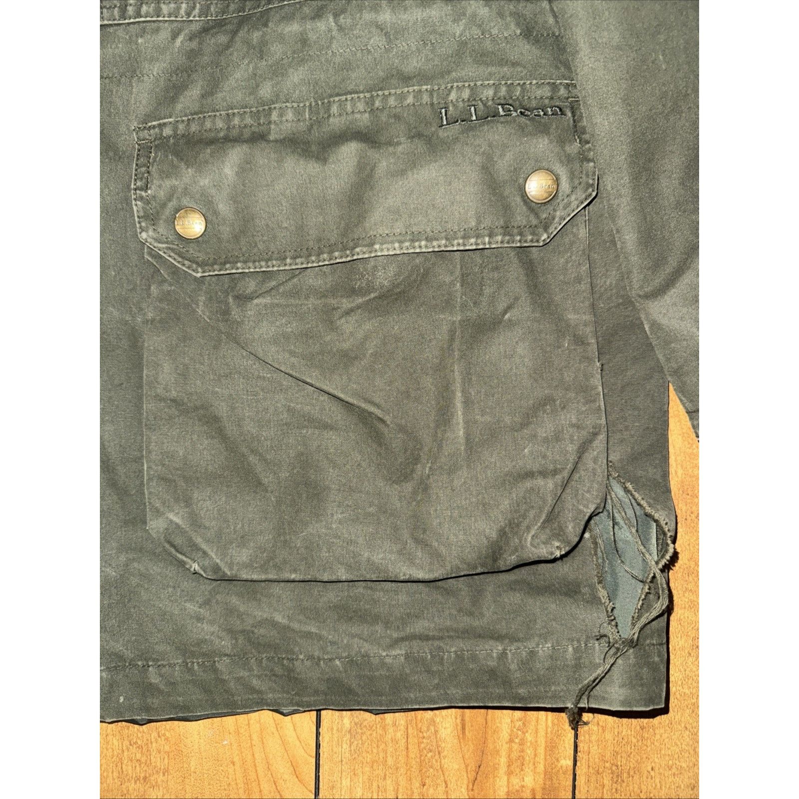 L.L. Bean × Vintage Vintage LL Bean Chore Jacket Olive XXL Detachable Hood 26x32 Size US XL / EU 56 / 4 - 2 Thumbnail