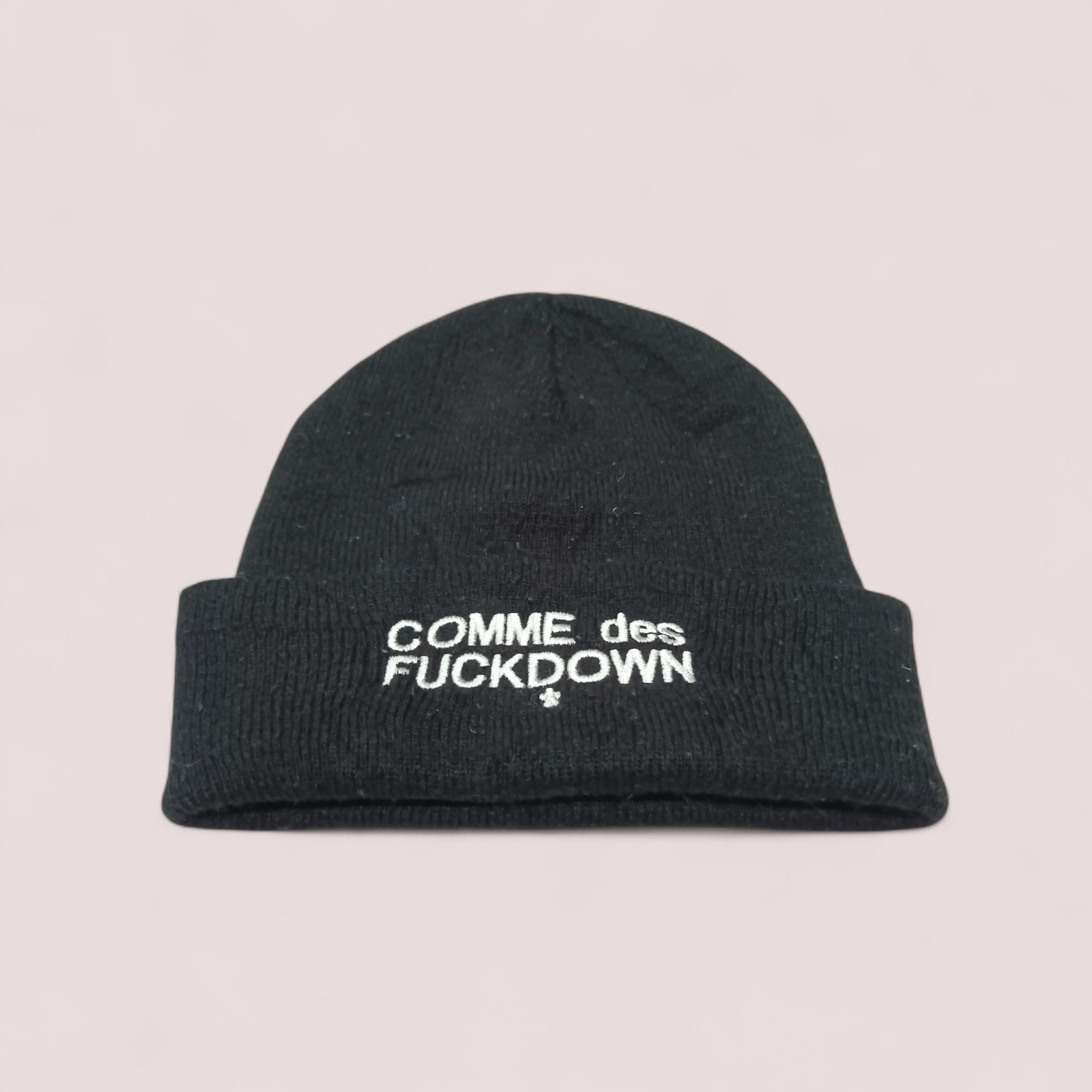 Comme Des Fuck Down Comme Des Fuck Down Beanie - Black Knit Size ONE SIZE - 2 Thumbnail