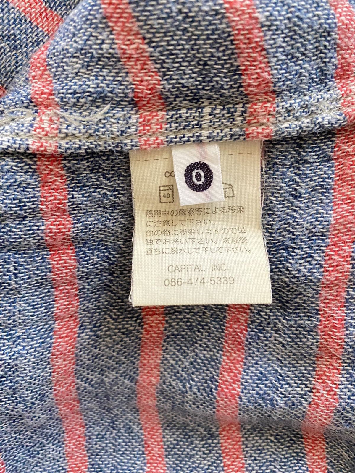 Kapital KAPITAL Purple Long-Sleeve Stripes Sailor Polo Shirt Size XS / US 0-2 / IT 36-38 - 12 Thumbnail