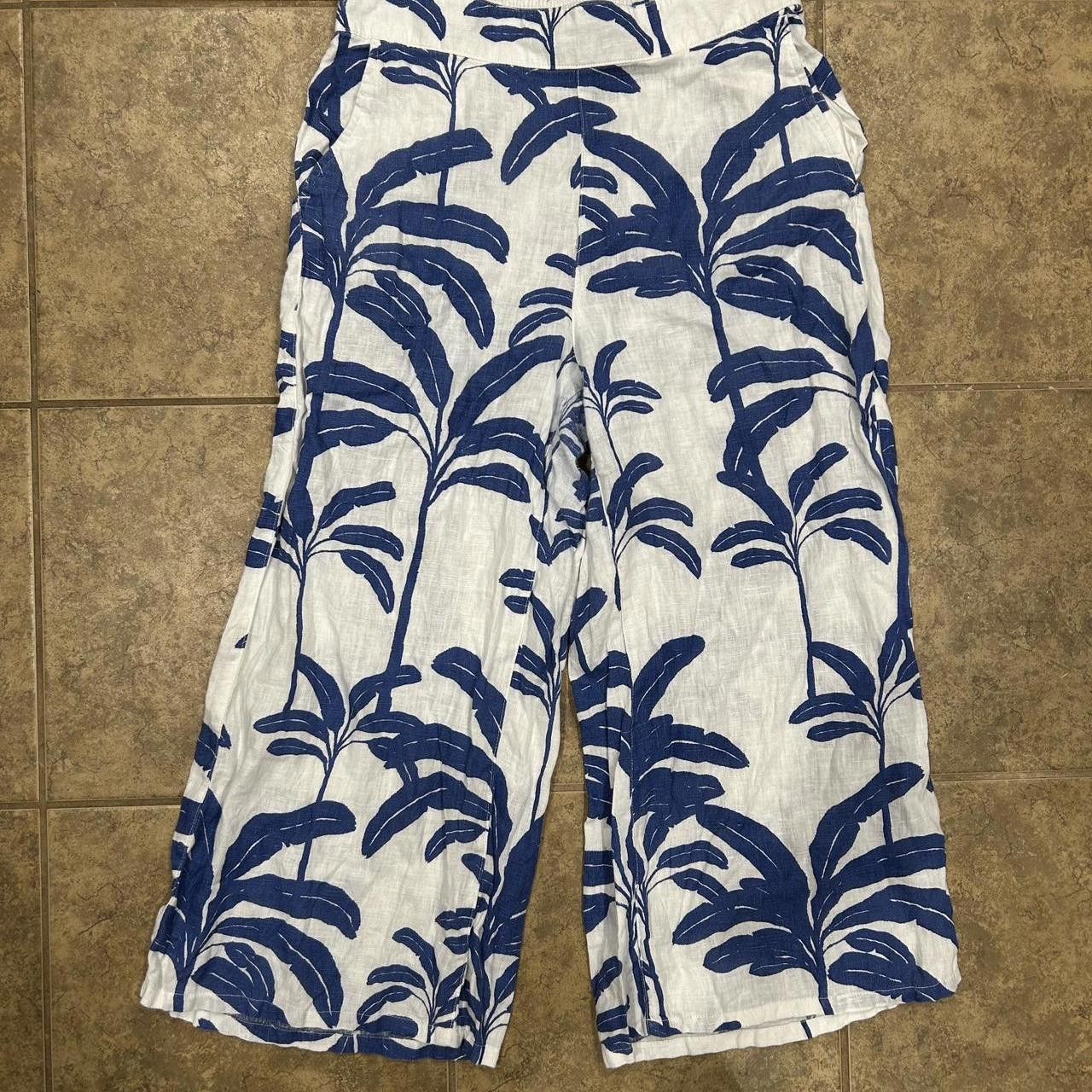 Elie Tahari Elie Tahari Women's Blue and Multi Trousers Size 40" / US 18 - 2 Thumbnail